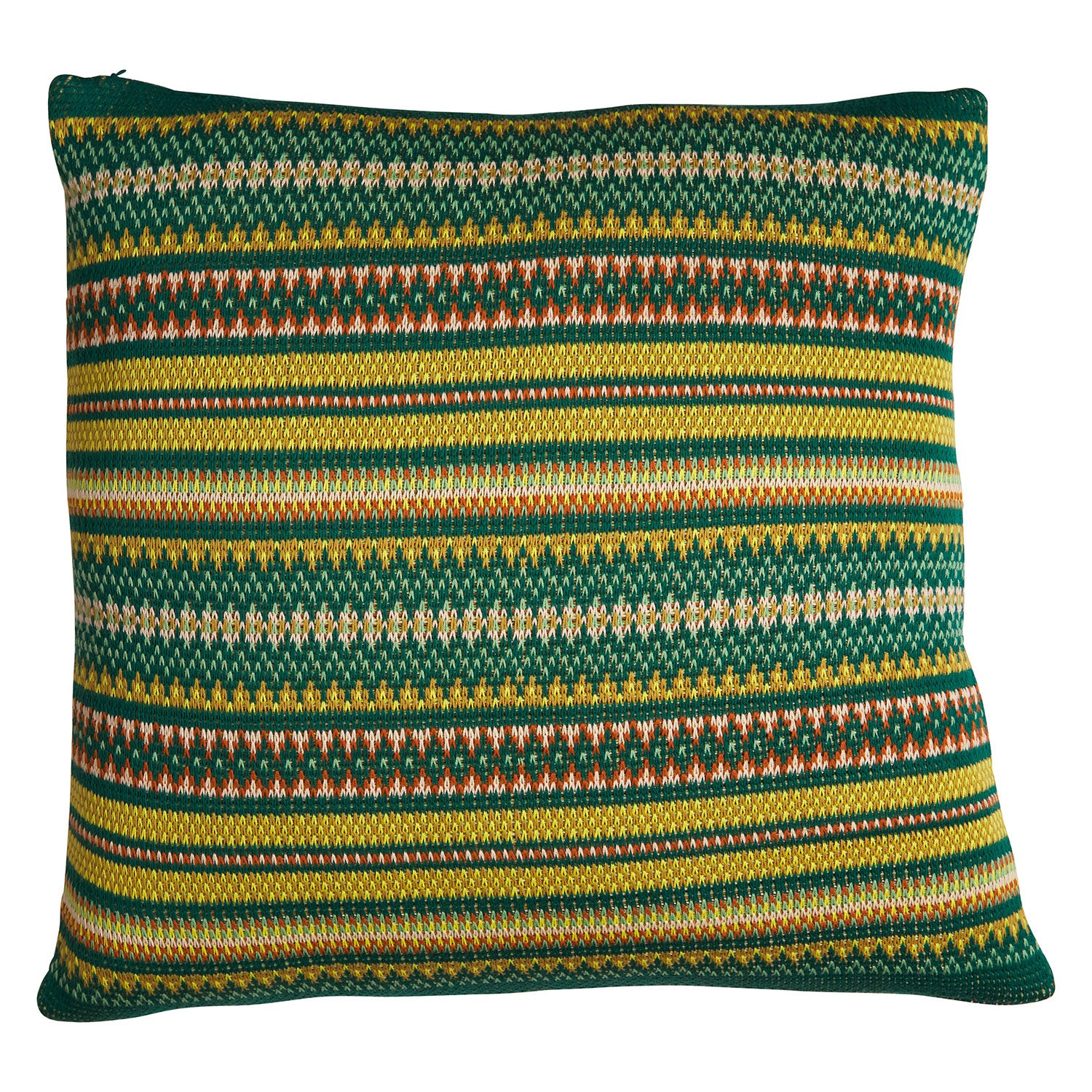 Arlette Knit Cushion Cover - Soft Forest Green Decorative Pillow Case for Sofa, Bed & Home Decor - Cozy Living Room & Bedroom Accent