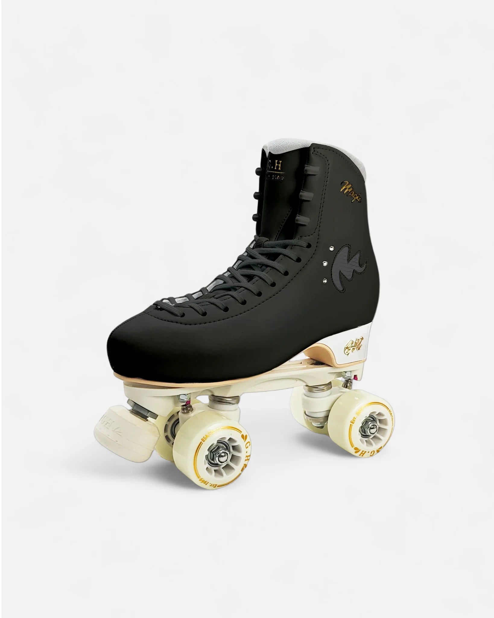 GH Magic Quad Roller Skates for Women & Men - Adjustable Outdoor/Indoor Rollerblades with Light Up Wheels - Perfect for Fitness, Rink Skating & Street Roller Derby