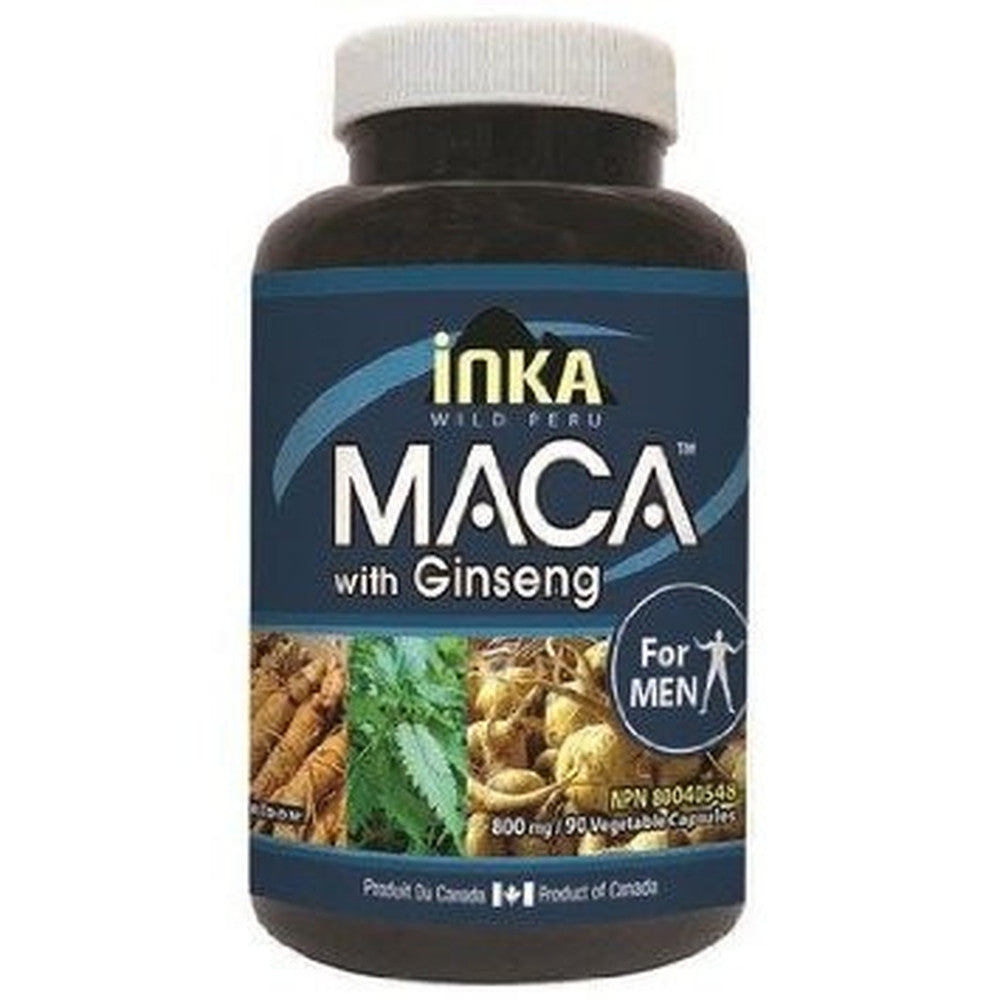 Premium Peruvian Maca Root for Men with Ginseng - Natural Energy Booster & Libido Enhancer - Supports Stamina & Vitality - Perfect for Workout, Focus & Daily Performance