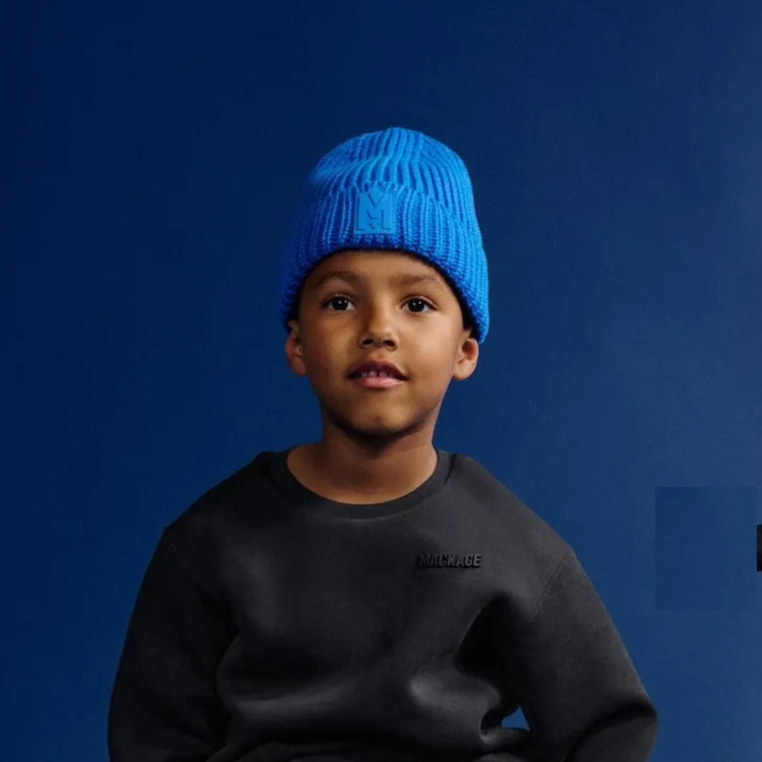 Kids JUDE KZ Hand Knit Ribbed Cuff Beanie Hat - Warm Winter Knit Cap for Boys & Girls - Perfect for Snow Play, Skiing & Outdoor Activities