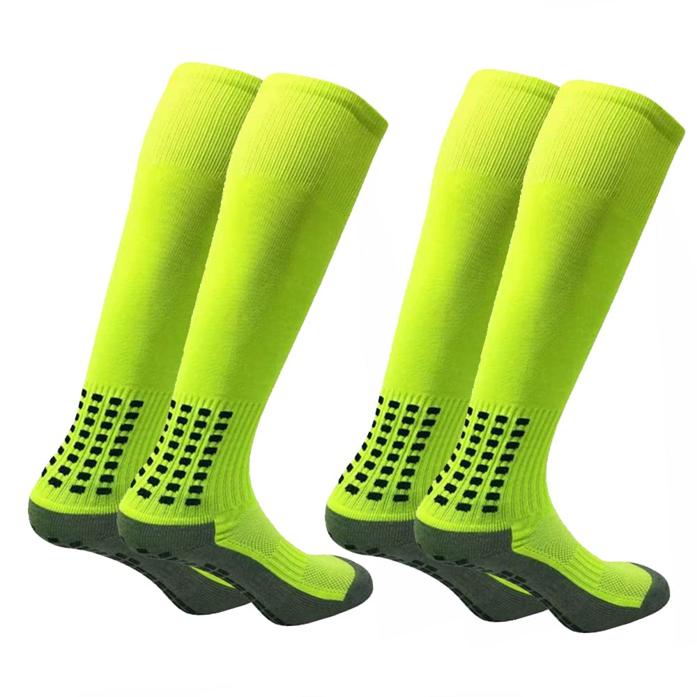 **Best Soccer Socks for Men & Women - 2 Pairs Non-Slip Knee High Sports Socks for Team Play, Training & Match Performance**    *(Perfect for Soccer, Football, Running & Gym Workouts - Stay Comfortable & Secure on the Field!)*