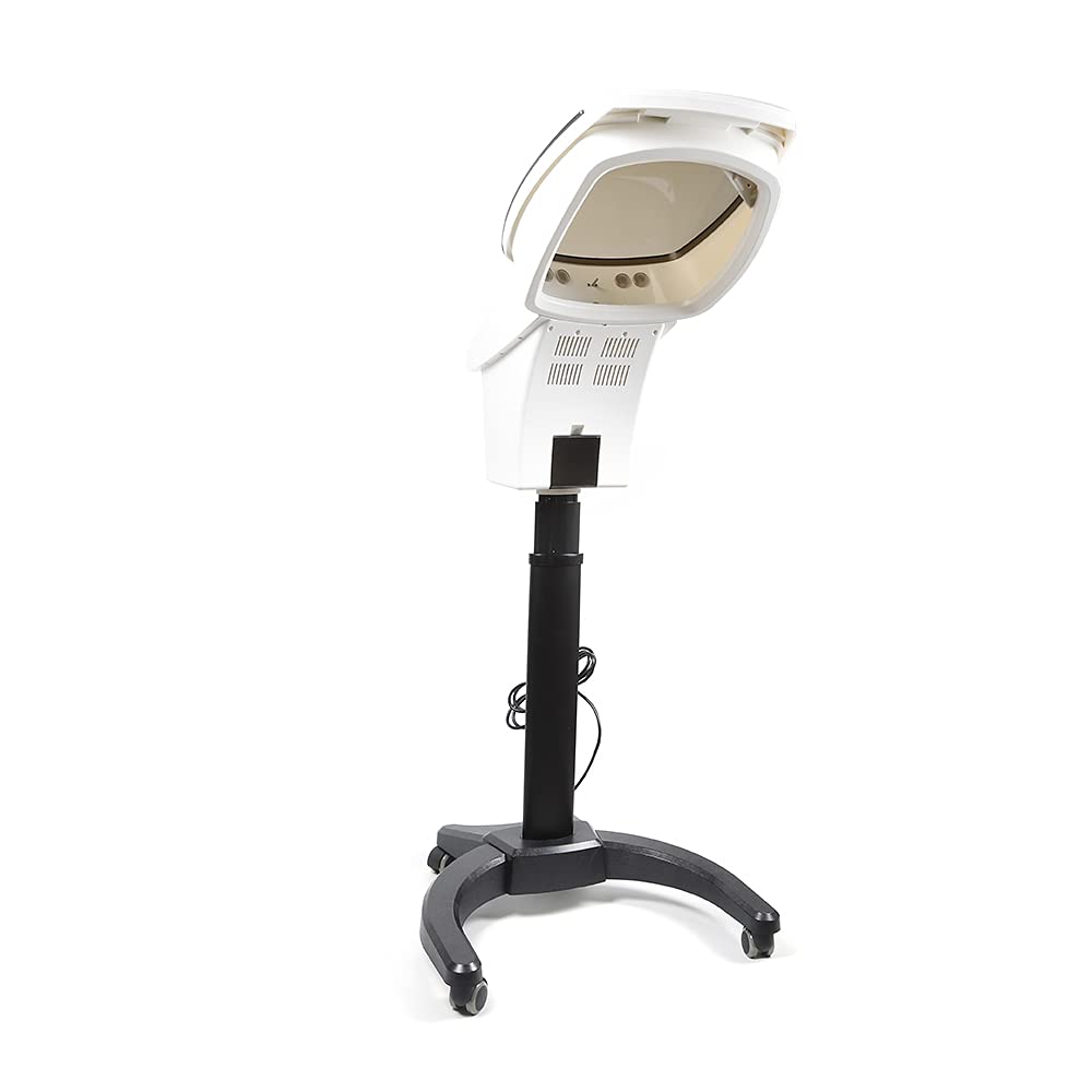 Professional Hair Steamer with Ozone & LCD Display - Salon-Grade Rolling Oil Hair Styling Machine for Hair Dye, Deep Conditioning & Oil Treatment - Adjustable Timer for Home & Salon Use (White, US Stock) - Perfect for Hair Spa, Keratin Treatment & Scalp Therapy
