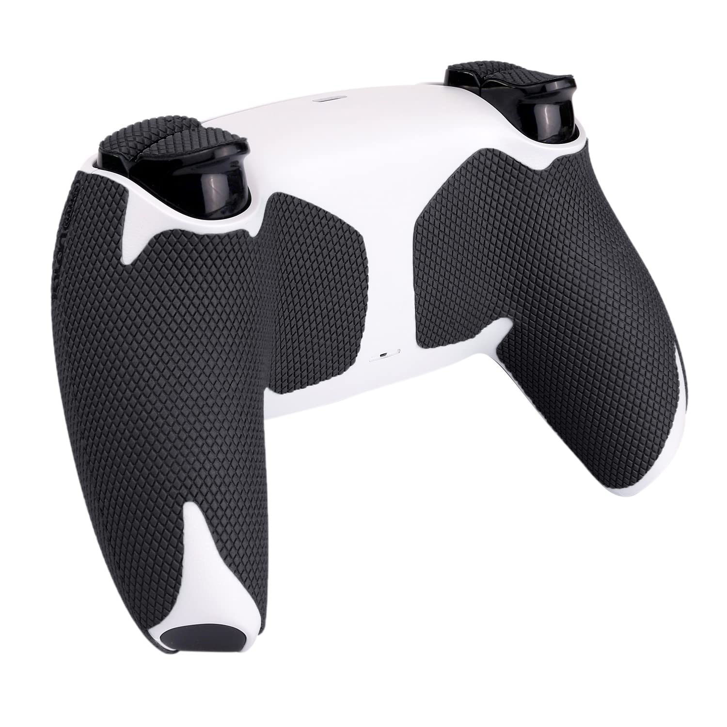 Premium Anti-Slip PS5 Controller Grips for DualSense - Sweat-Absorbent Textured Skin Kit with Enhanced Handle, Buttons, Triggers & D-Pad (Pro Version Black) - Perfect for Gaming, Esports & Long Play Sessions