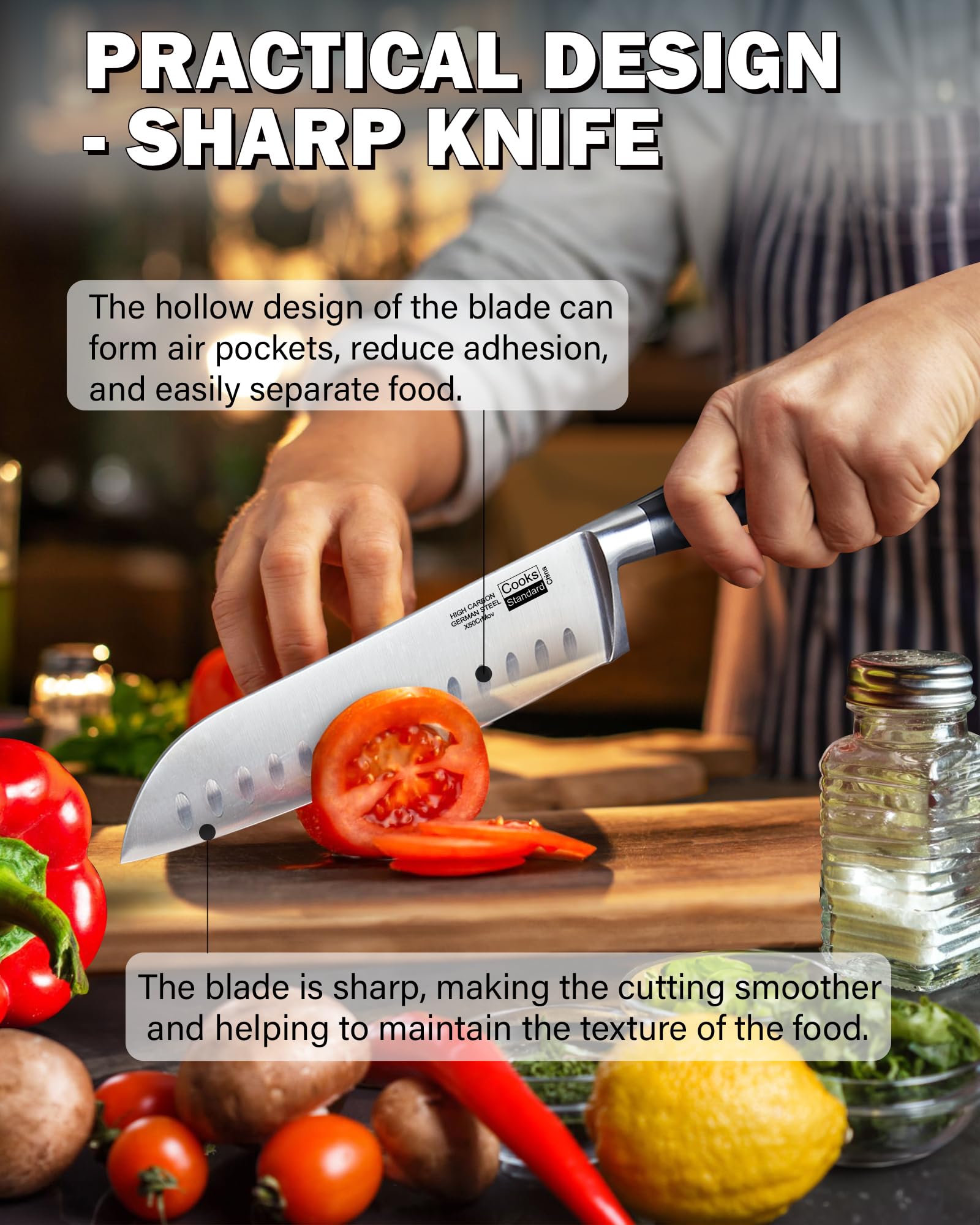 Premium High Carbon Stainless Steel Knife Set - 8