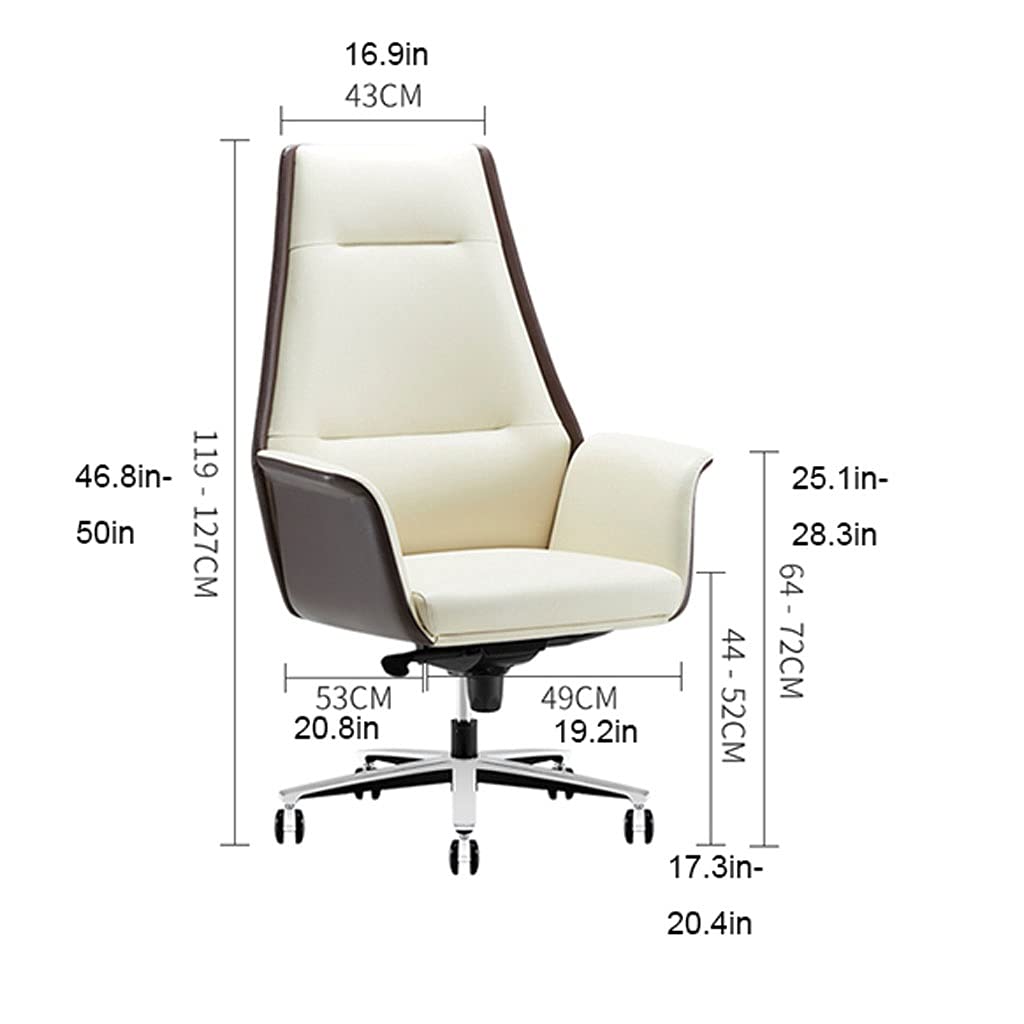 Premium Ergonomic Office Chair with Adjustable Backrest & Armrests - 360° Swivel & Height Adjustable Computer Desk Chair for Home & Professional Workspaces - Ideal for Long Hours of Comfortable Sitting in Office, Gaming, or Remote Work Setup