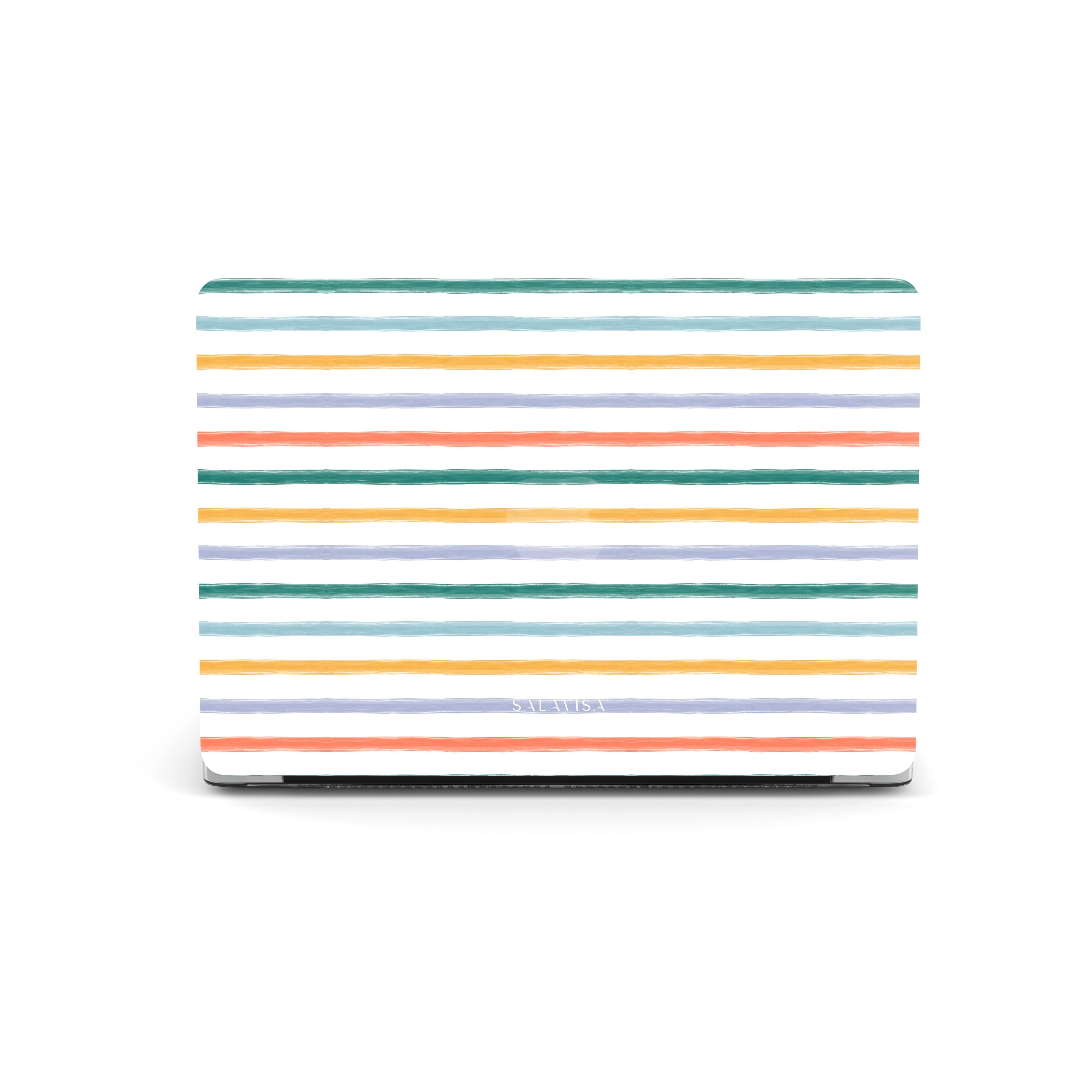 Stylish Summer Stripes MacBook Pro/Air Case - Trendy Laptop Sleeve for 13/15 Inch MacBooks - Perfect for Work, Travel & School Accessories