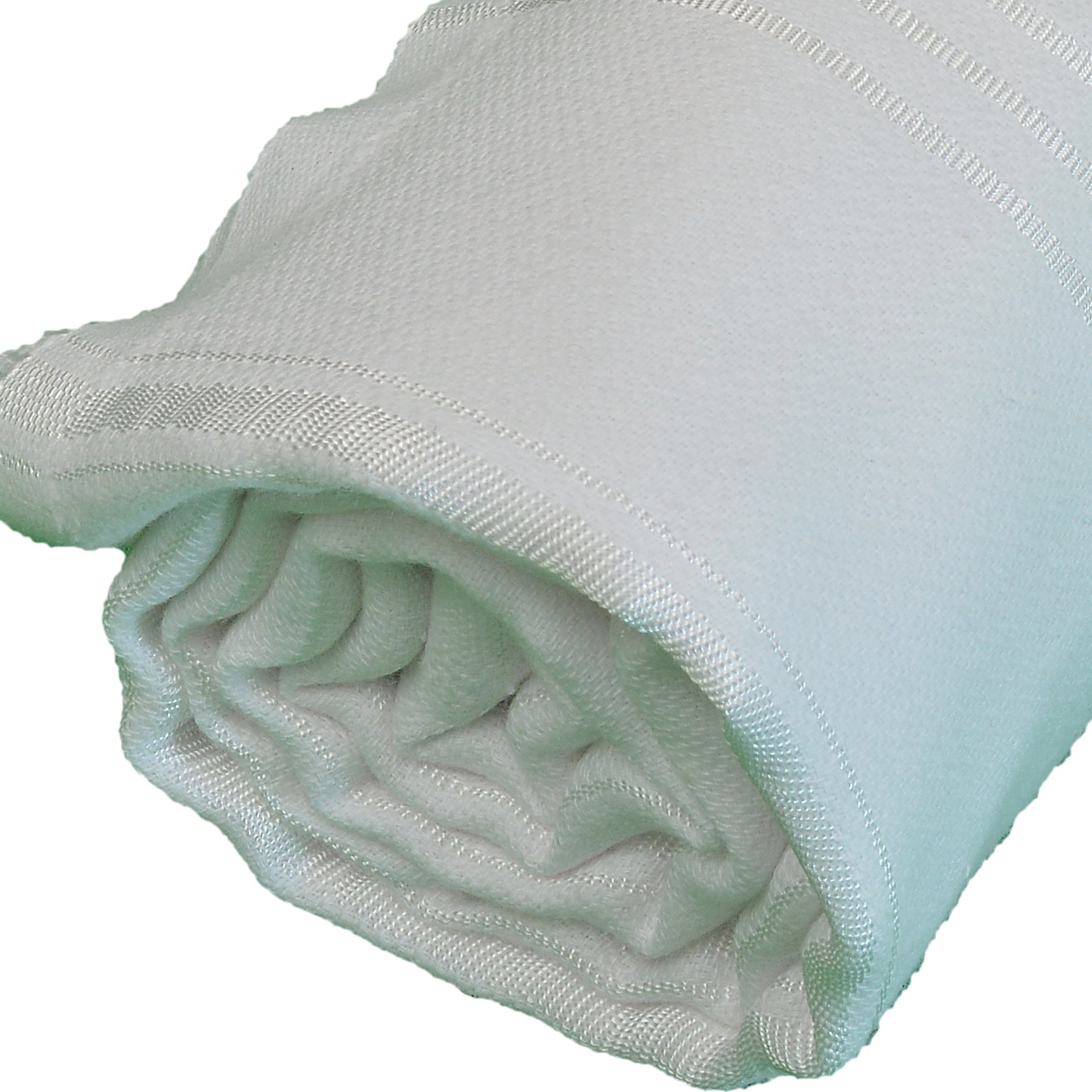 Premium 100% Cotton Turkish Beach Towels - Large 37x70 Inches, Quick-Dry, Sand-Free & Lightweight - Anatolia Collection Peshtemal Towels (Set of 6, White) | Perfect for Beach, Pool, Yoga, Travel & Gym