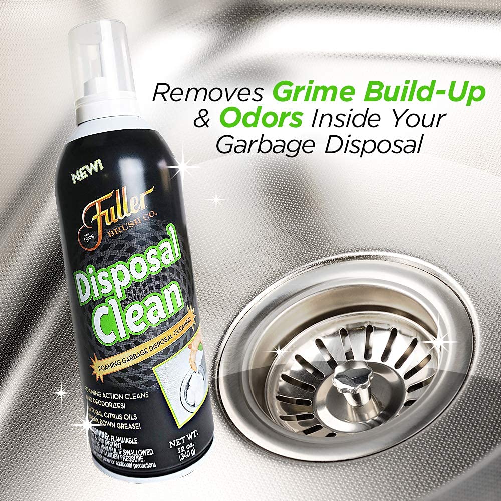 Fuller Brush Garbage Disposal Cleaner with Foaming Action - Fresh Citrus Scent (12 oz, 6 Pack) | Eliminates Odors & Cleans Kitchen Sink Drains | Perfect for Home & Commercial Use