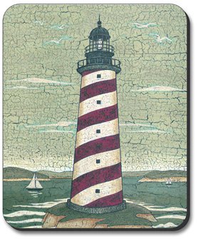 Art Plates Cape Lighthouse Mouse Pad - Non-Slip Desk Mat for Computers & Office, Perfect for Gaming, Work & Home Use