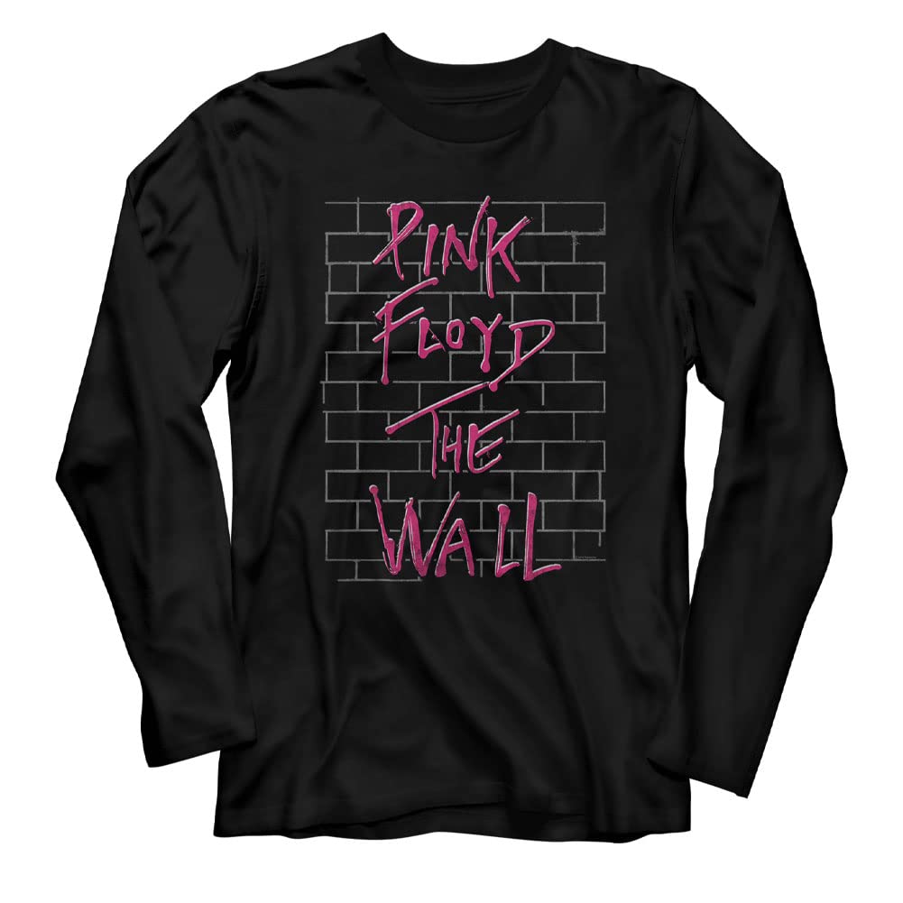 Pink Floyd The Wall Black Long Sleeve T-Shirt for Men & Women - Vintage Rock Band Graphic Tee for Concerts, Casual Wear & Music Fans