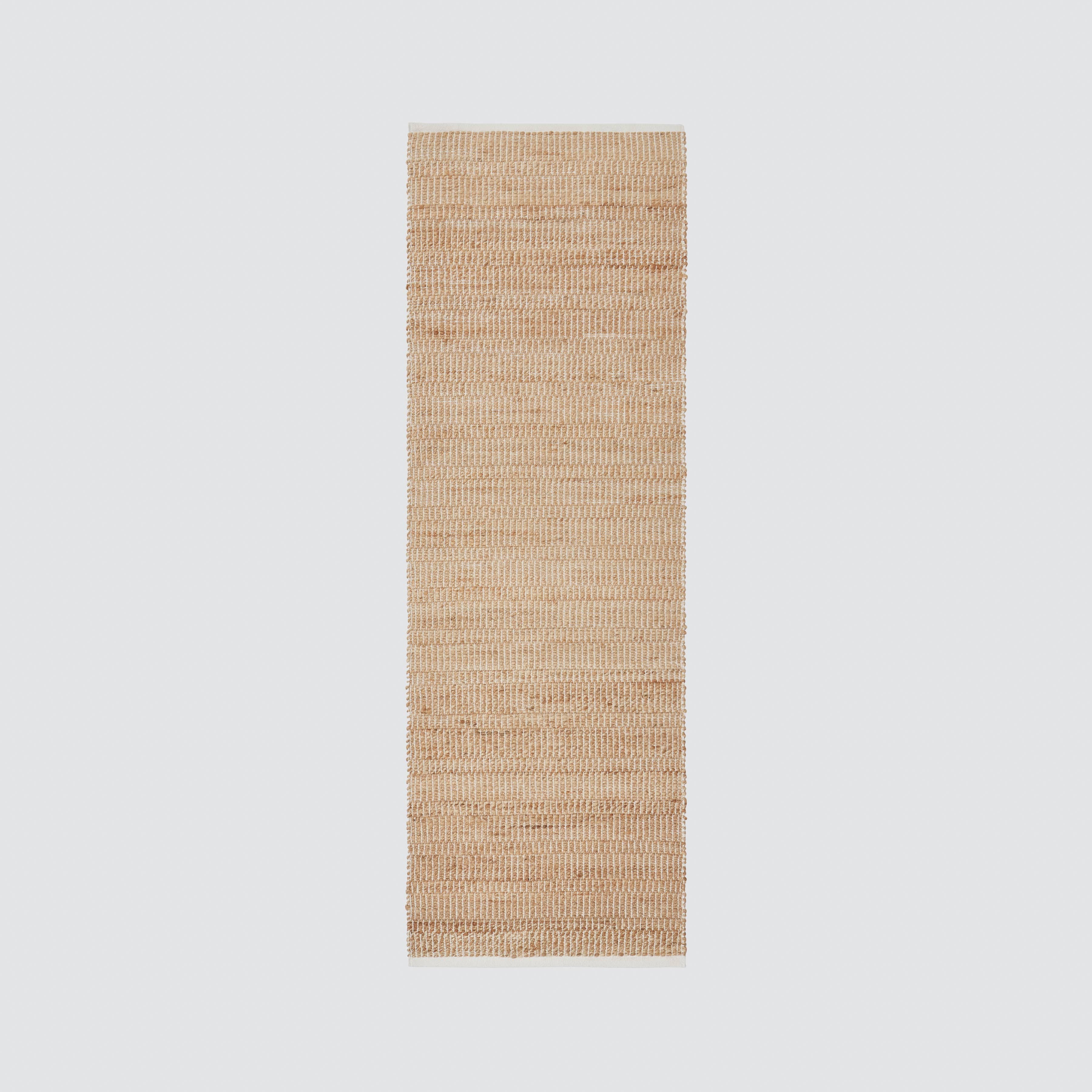 Anika Handwoven Jute Runner Rug - Natural Eco-Friendly Floor Mat for Dining Room, Hallway & Entryway Decor