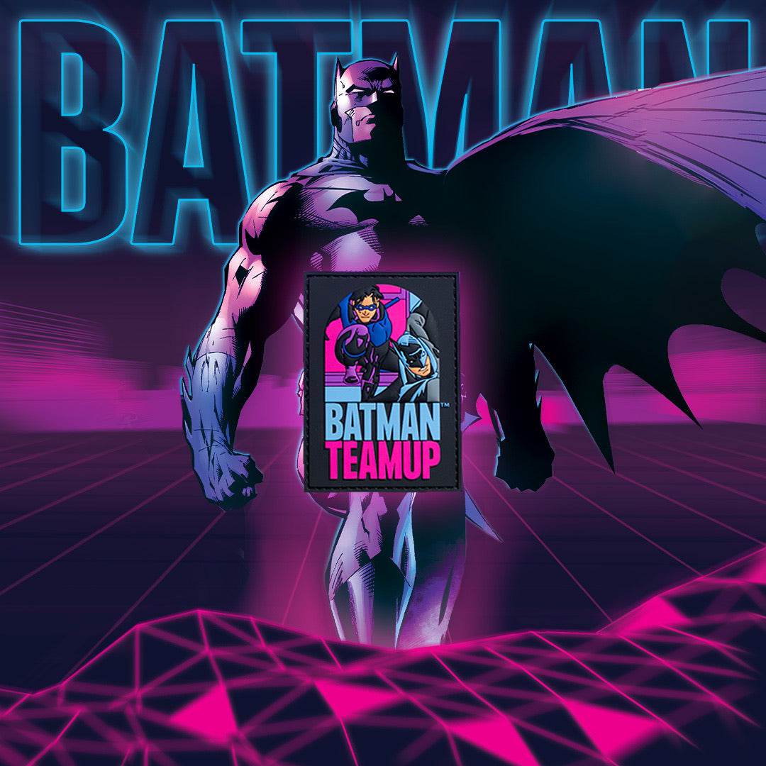 Batman and Nightwing Neon Embroidered Patches - Superhero Cosplay & DIY Jacket Decoration for Fans & Collectors