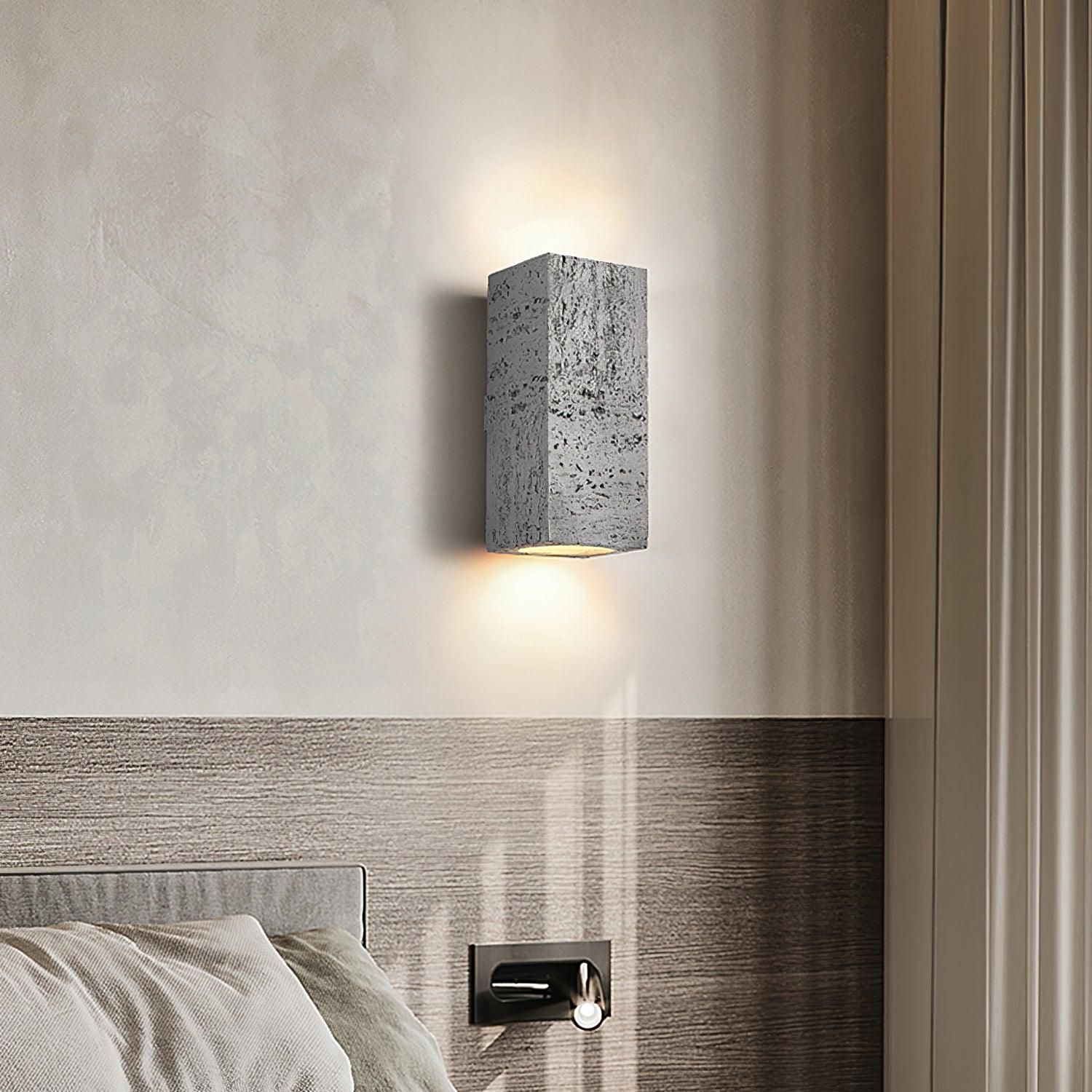 Modern Brick Wall Lamp - Industrial Style LED Sconce Light Fixture for Bedroom, Living Room, and Office Decor | Energy Efficient Indoor Lighting Solution