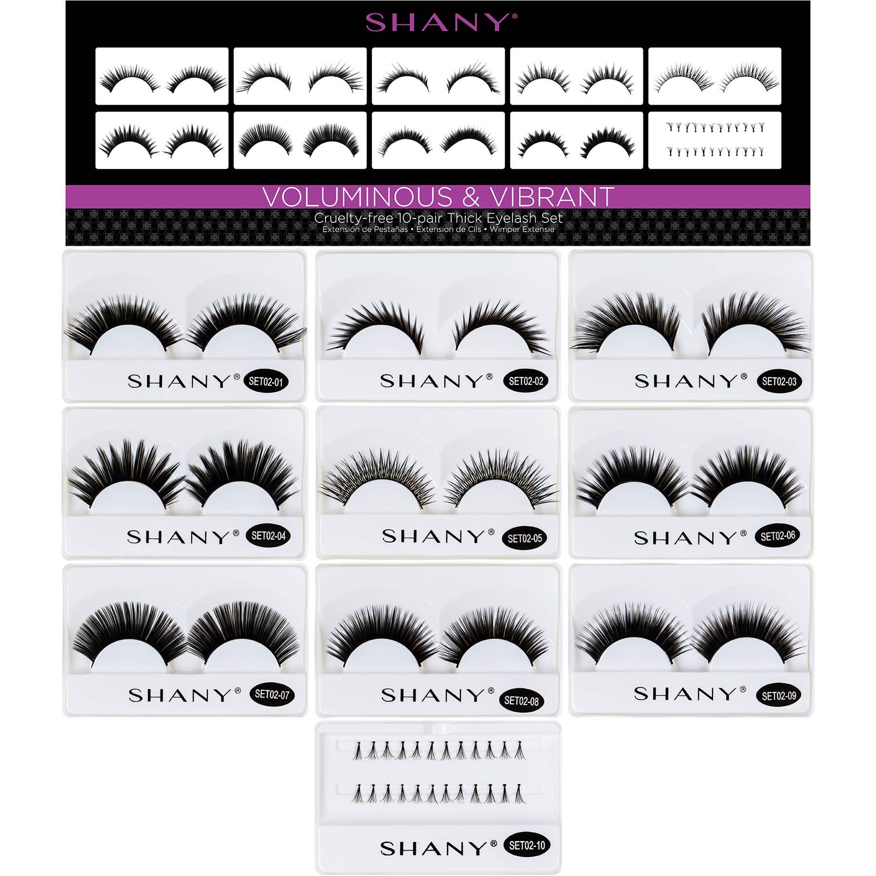 10 Pairs Reusable False Eyelashes Set - Natural & Dramatic Lashes for Day & Night Makeup - Perfect for Parties, Weddings, and Special Occasions