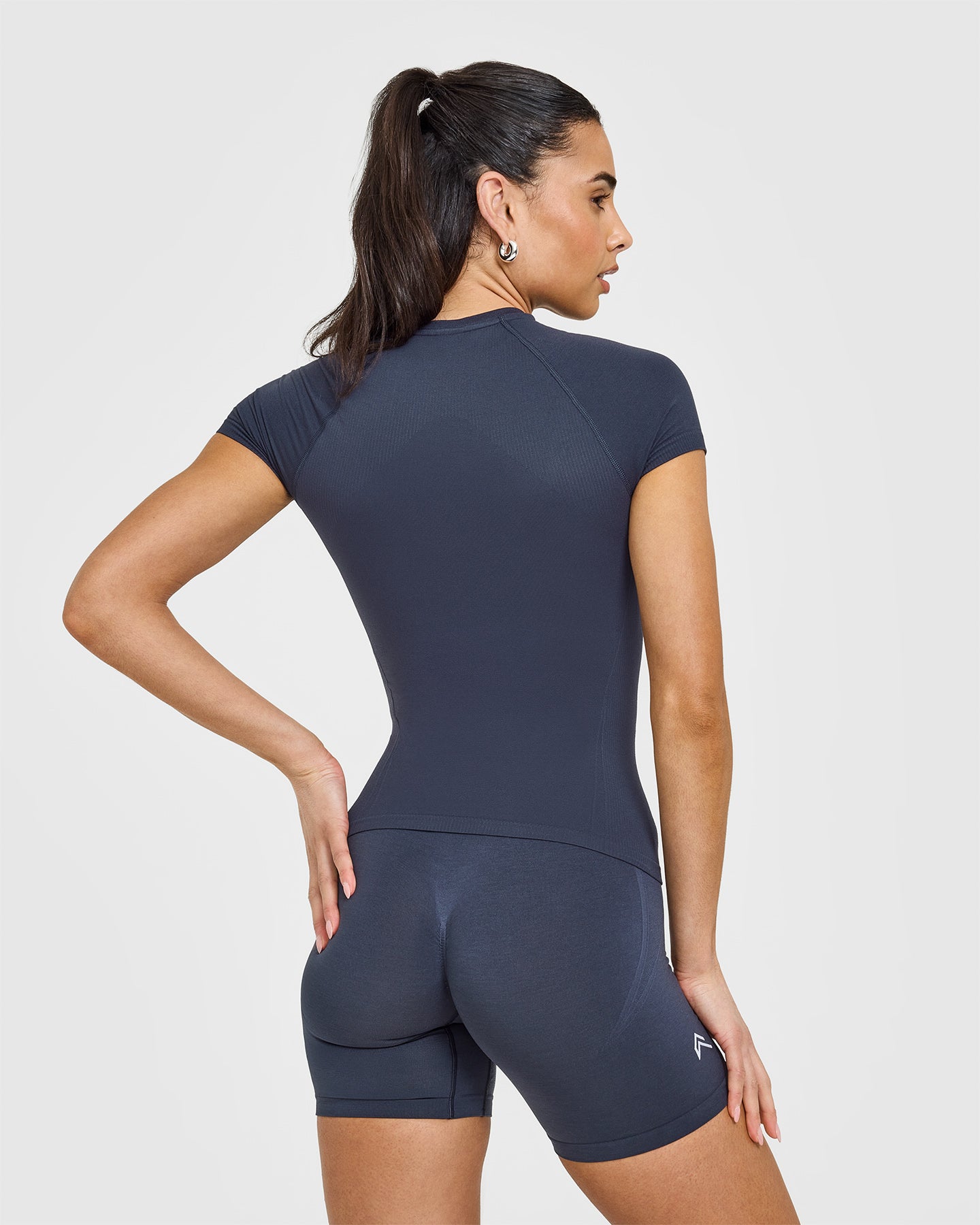 Seamless Fitted Top for Women - True Blue Comfort Stretch Yoga Shirt | Perfect for Workouts, Yoga & Casual Wear