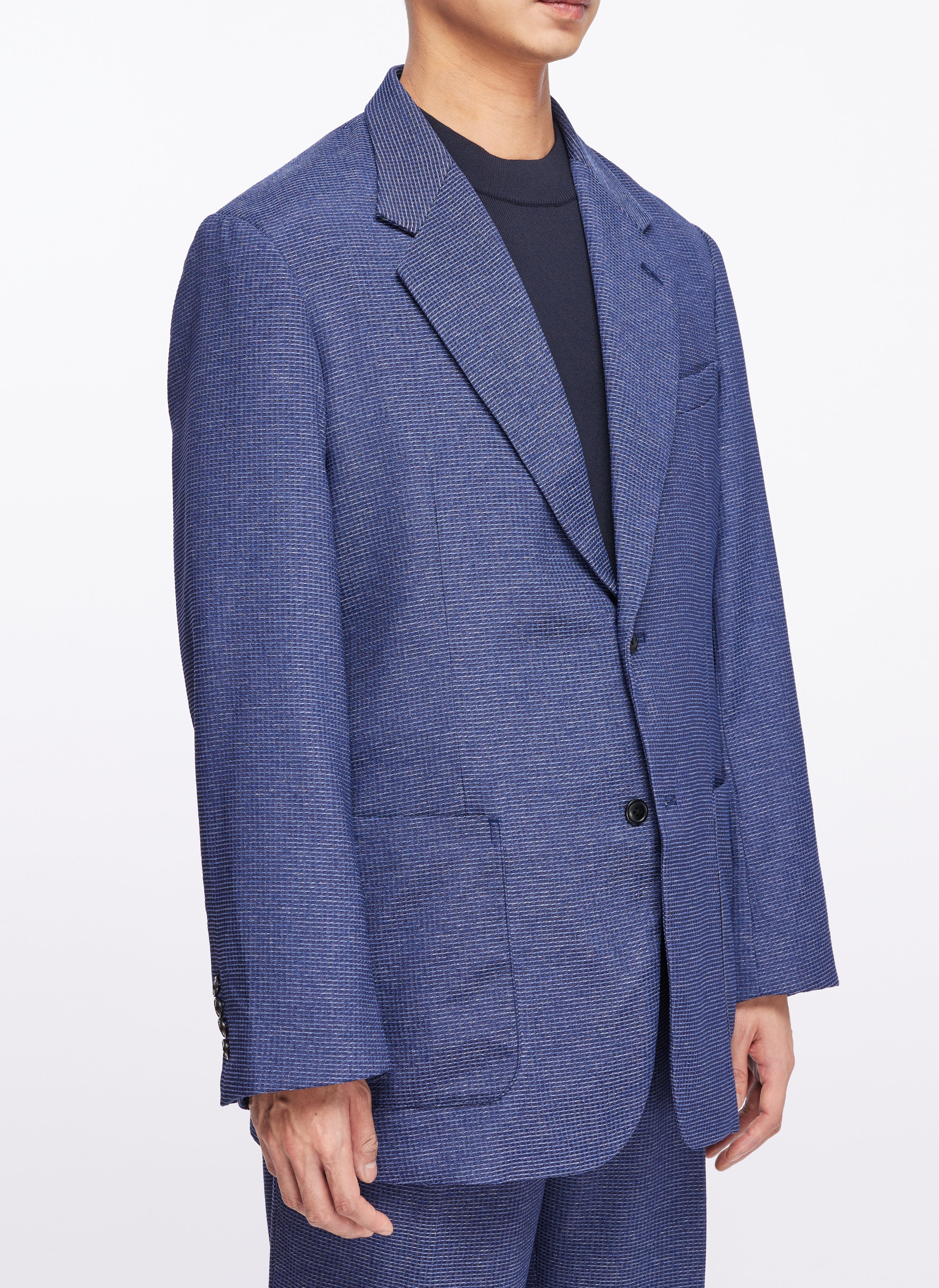 Stylish Nylon Polyester Single Breasted Suit Blazer for Men - Perfect for Business Meetings, Weddings & Formal Events