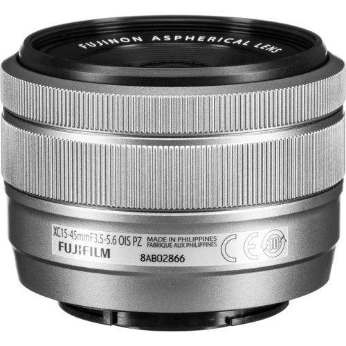 FUJIFILM XC 15-45mm f/3.5-5.6 OIS PZ Zoom Lens for X Series Mirrorless Cameras - Silver | Compact & Lightweight for Travel, Vlogging & Everyday Photography