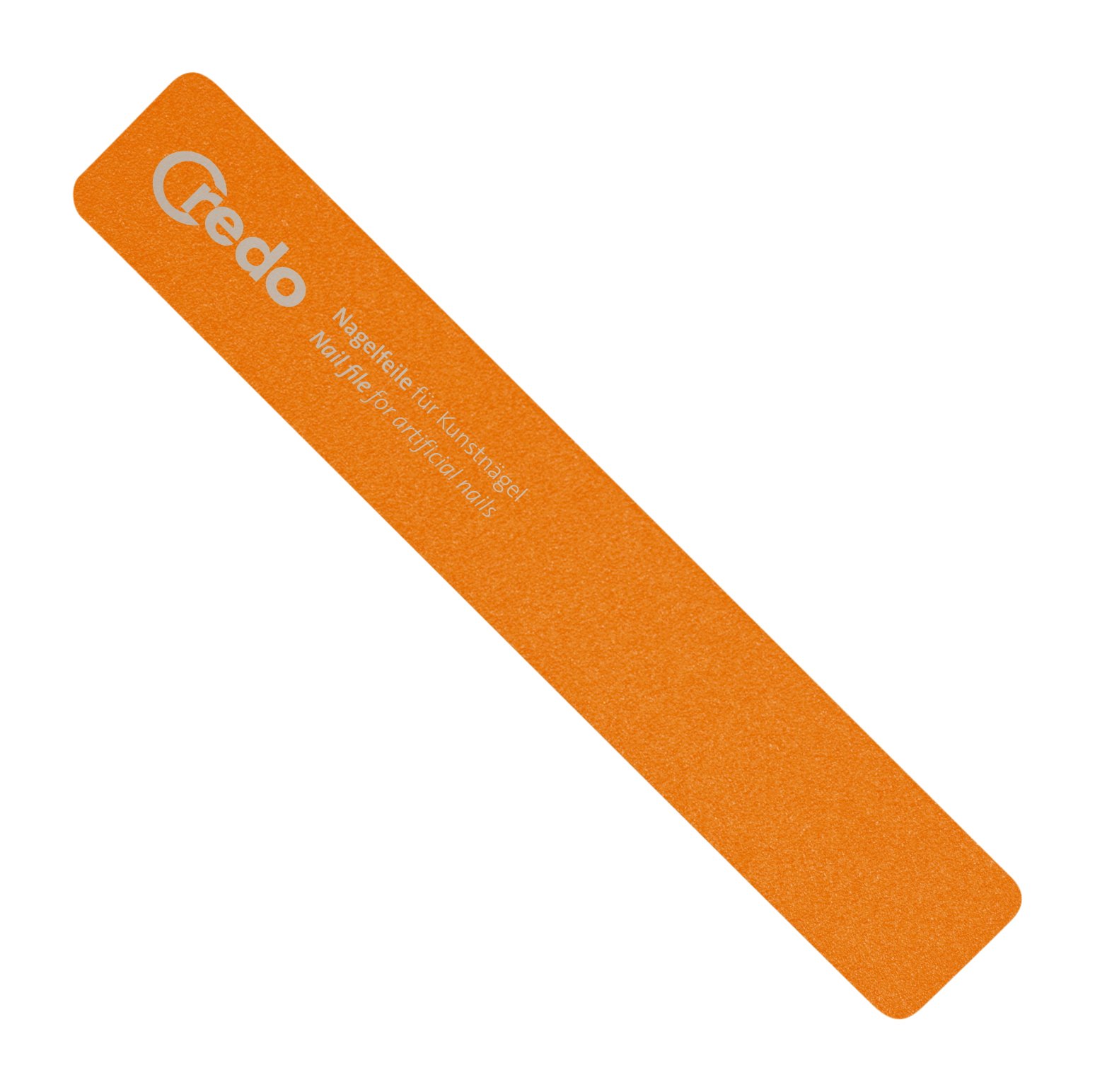 Credo Solingen Lima Straight Professional Nail File for Artificial Nails - 180/240 Grit Orange - Perfect for Salon, Home Manicures & Nail Art