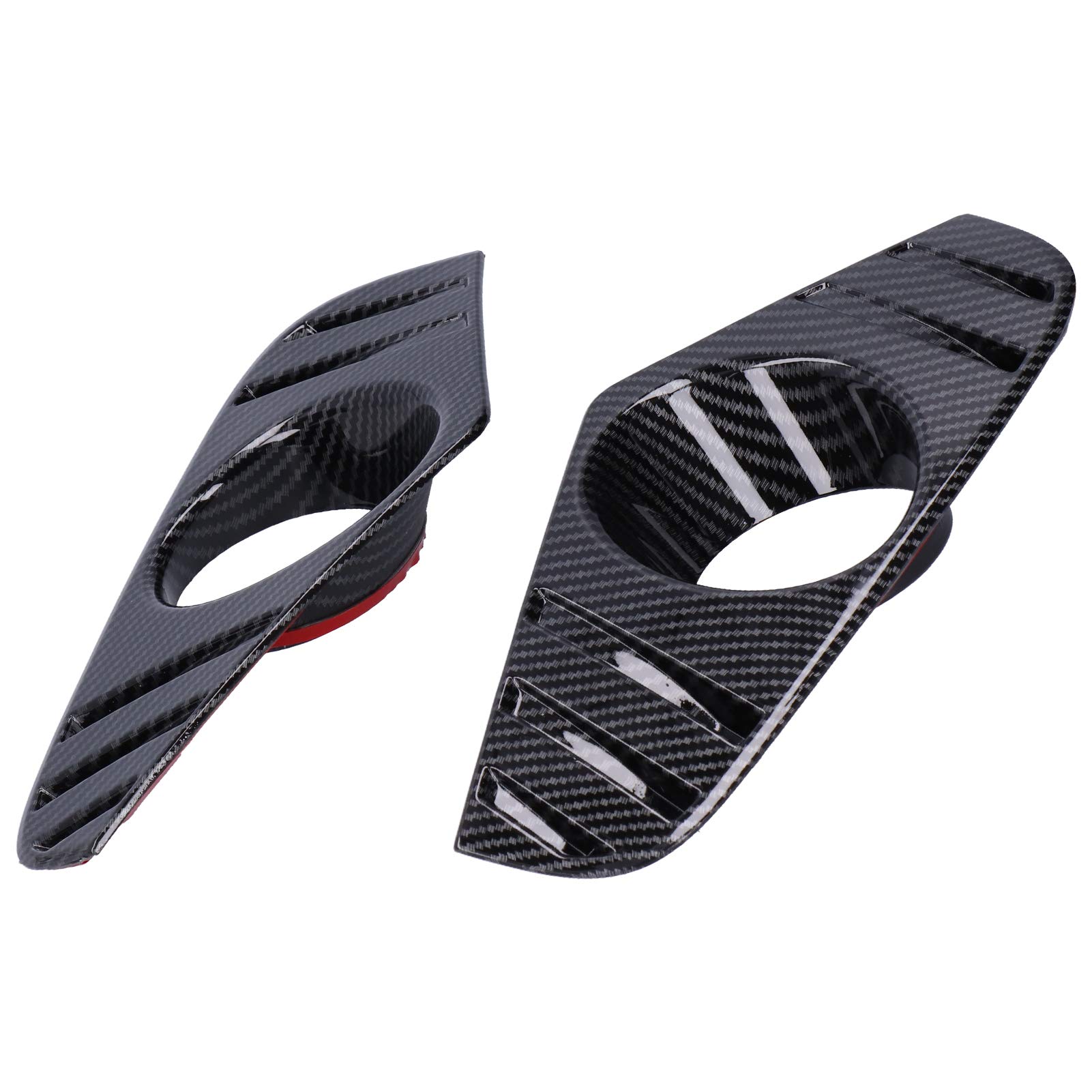 **Ymiko 2Pcs Carbon Fiber Fog Light Covers - Compatible with 2019-2021 Models | Durable Front Lamp Decorative Trims for Enhanced Style & Protection | Perfect for Off-Roading, Night Driving & Car Customization**