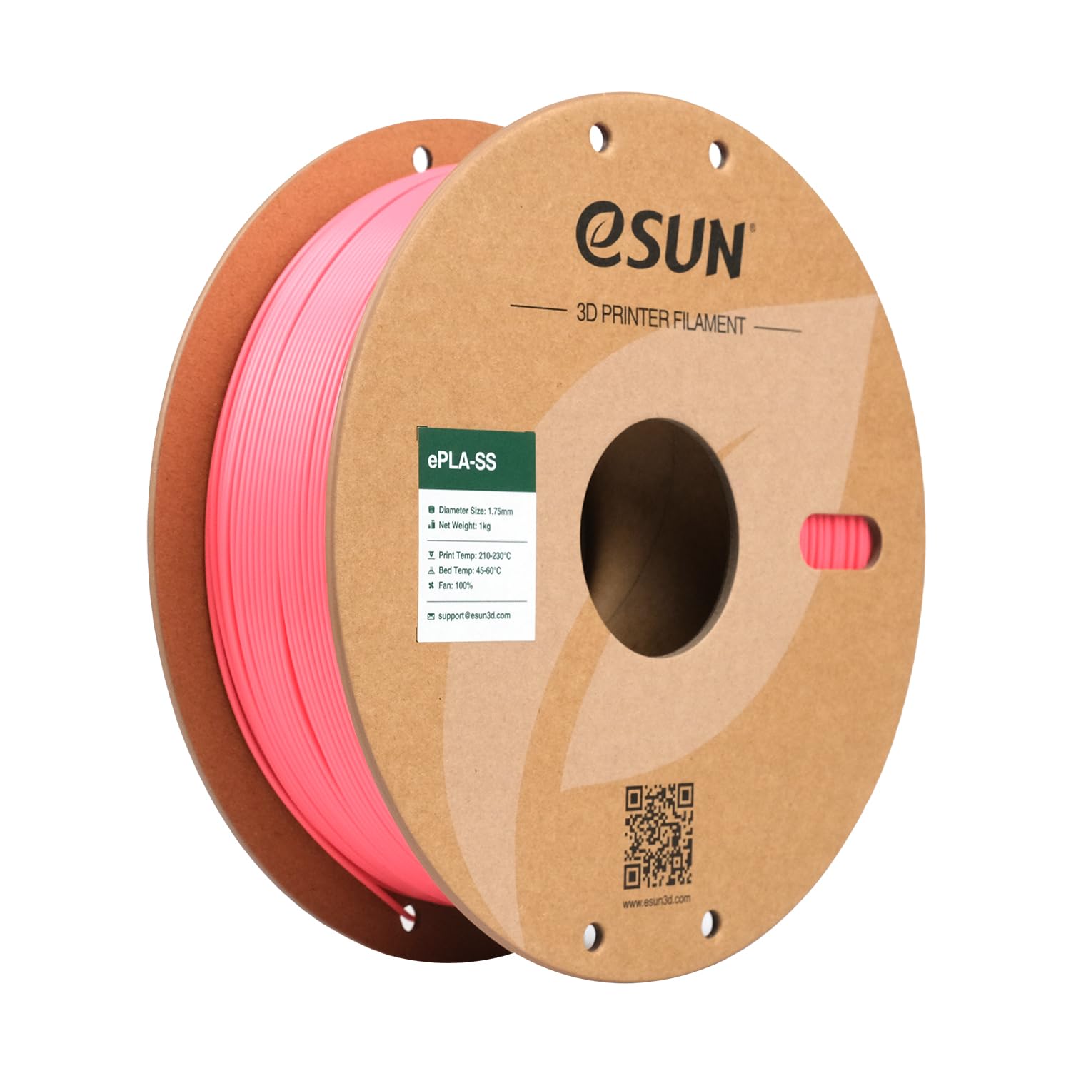 eSUN PLA 3D Printer Filament 1.75mm - High Speed Printing, +/-0.02mm Precision, 1kg Spool (2.2lbs) - Fast ePLA Filament for Smooth Prints - Pink | Ideal for DIY Projects, Prototyping & Home Decor Creations
