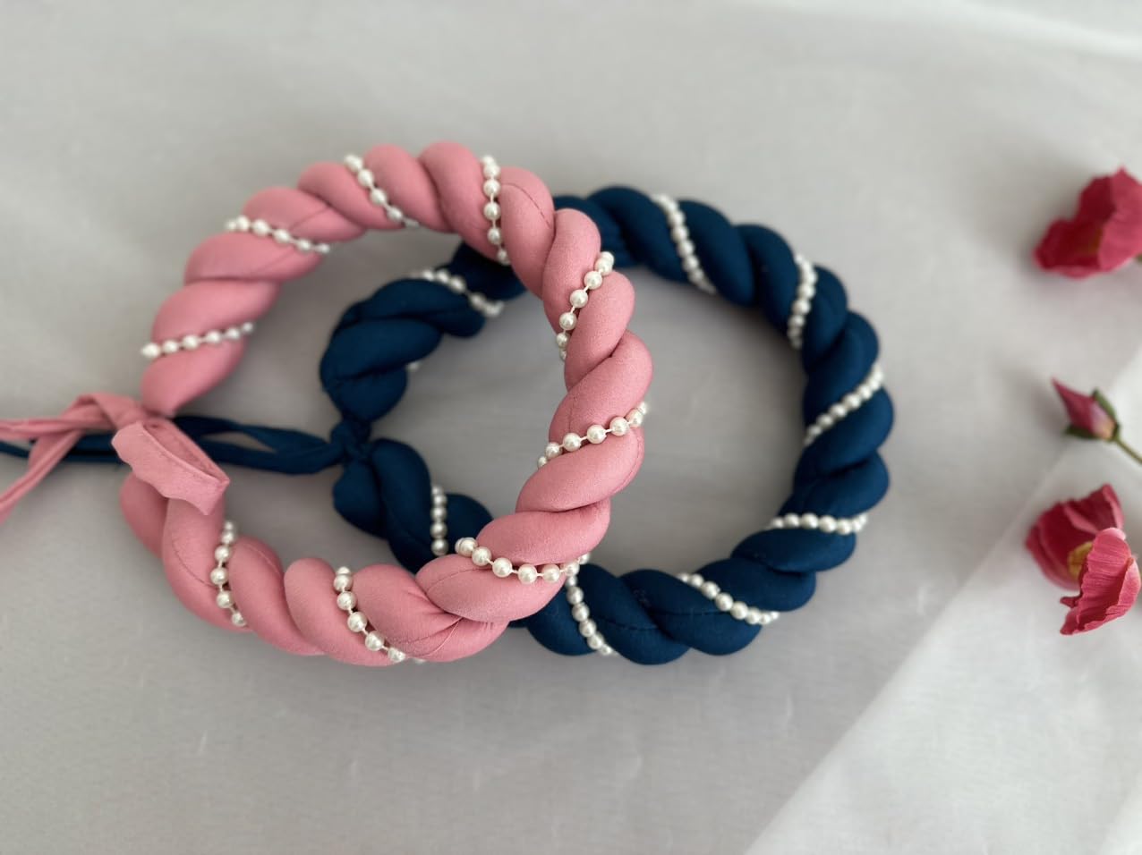 Vietnamese Traditional Ao Dai Headband for Women - Elegant Pink Hair Accessory for Weddings, Festivals & Cultural Events