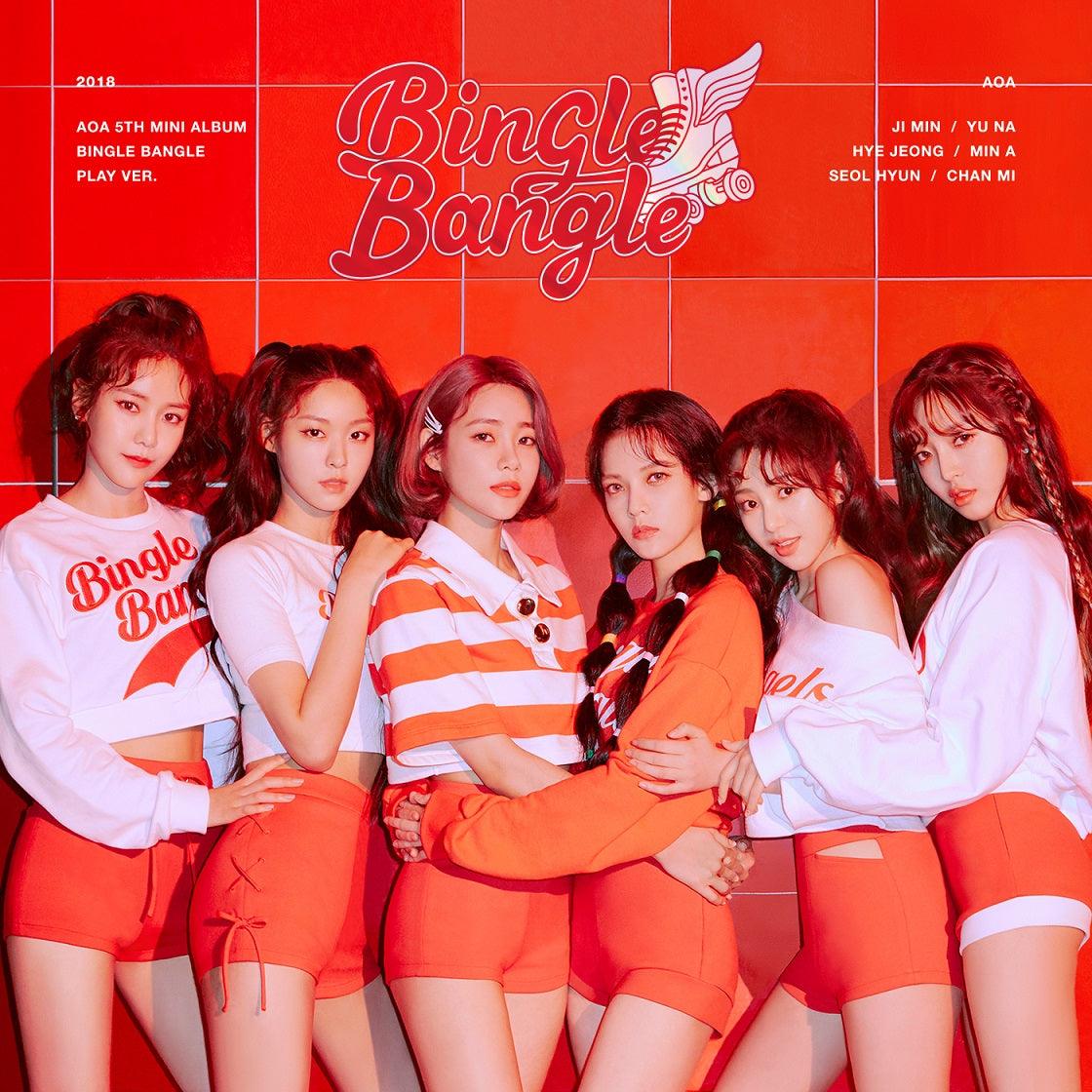 AOA 5TH MINI ALBUM 'BINGLE BANGLE' K-POP CD + Official Poster | Perfect for K-POP Fans, Music Collectors & Gift Giving