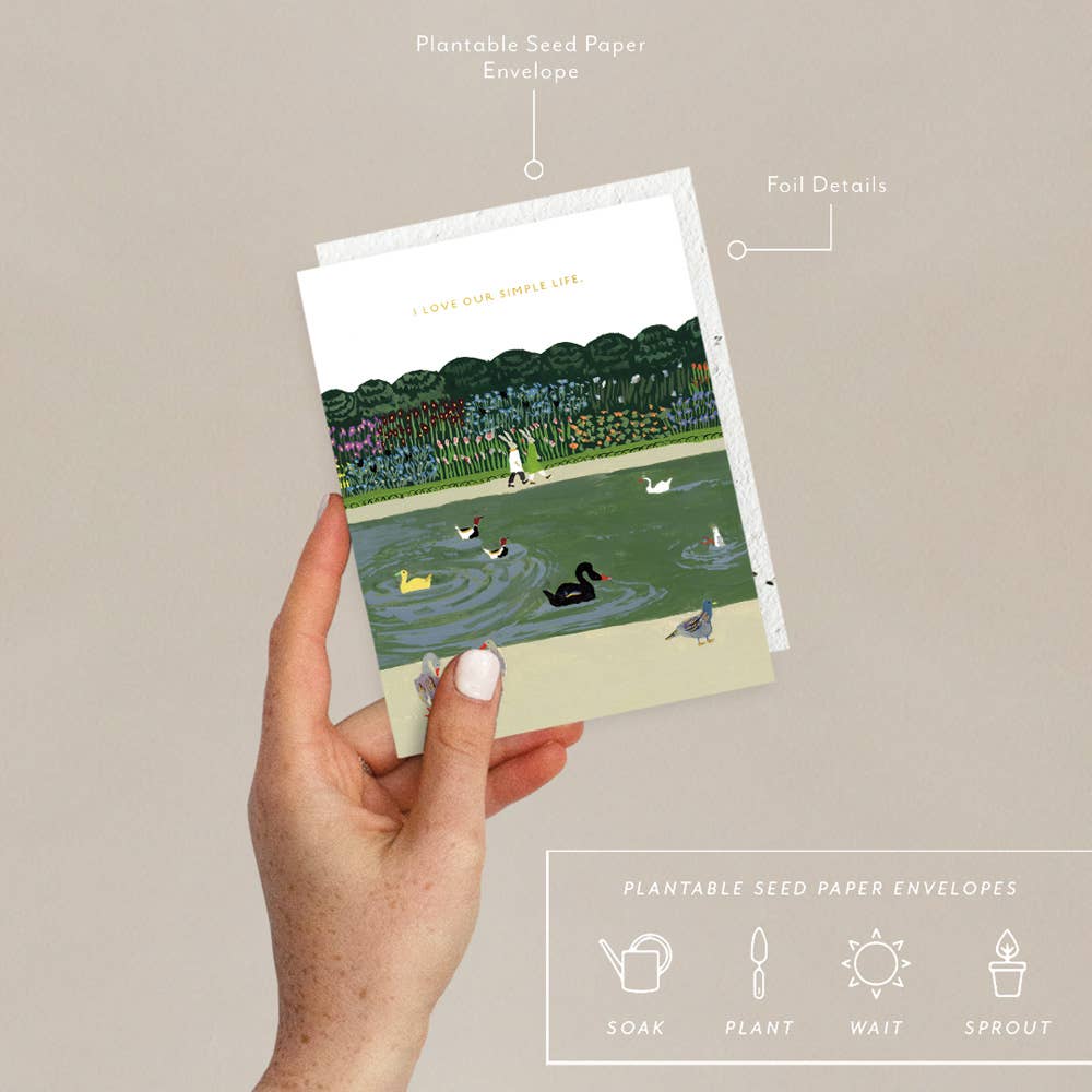 St James Park Greeting Card - Elegant Park Scene for Birthday, Anniversary & Thank You Cards | Perfect for Nature Lovers & Football Fans