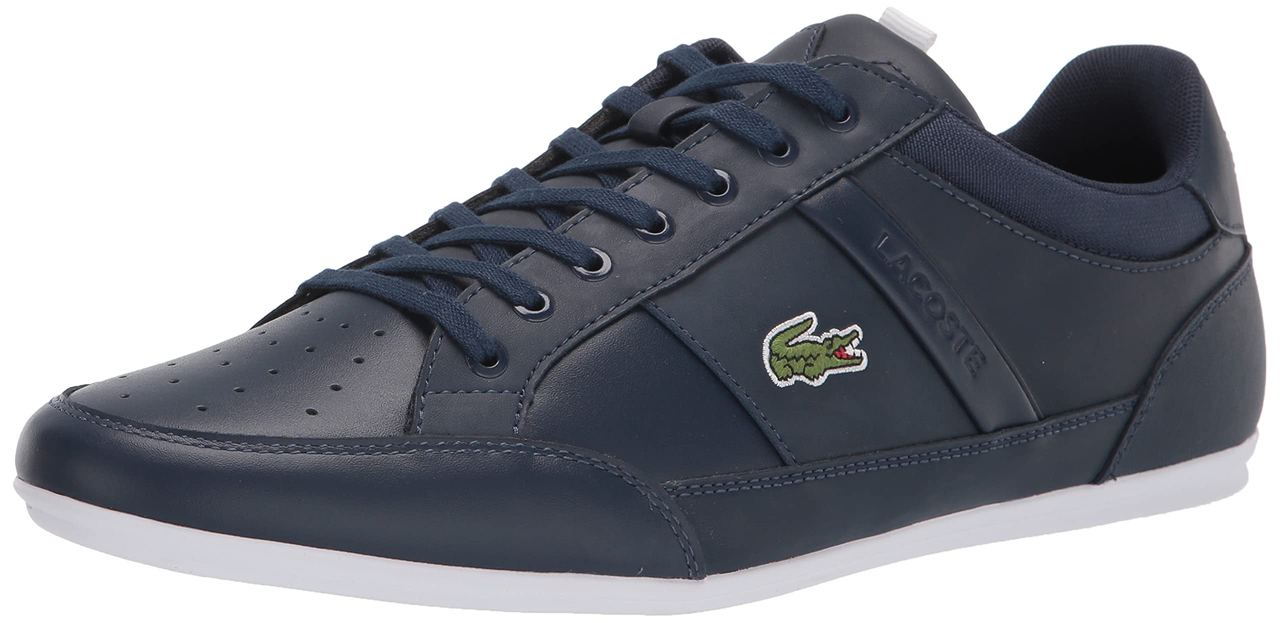 Lacoste Men's Chaymon Sneakers - Classic White Leather Casual Shoes for Men | Comfortable Walking & Everyday Wear | Perfect for Work, Travel & Street Style