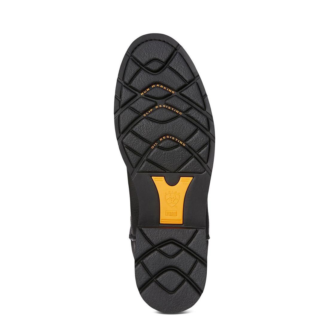 Sierra Soft Toe Boots for Men - Comfortable Black Work Boots with Cushioned Insoles - Ideal for Construction, Hiking & Outdoor Activities