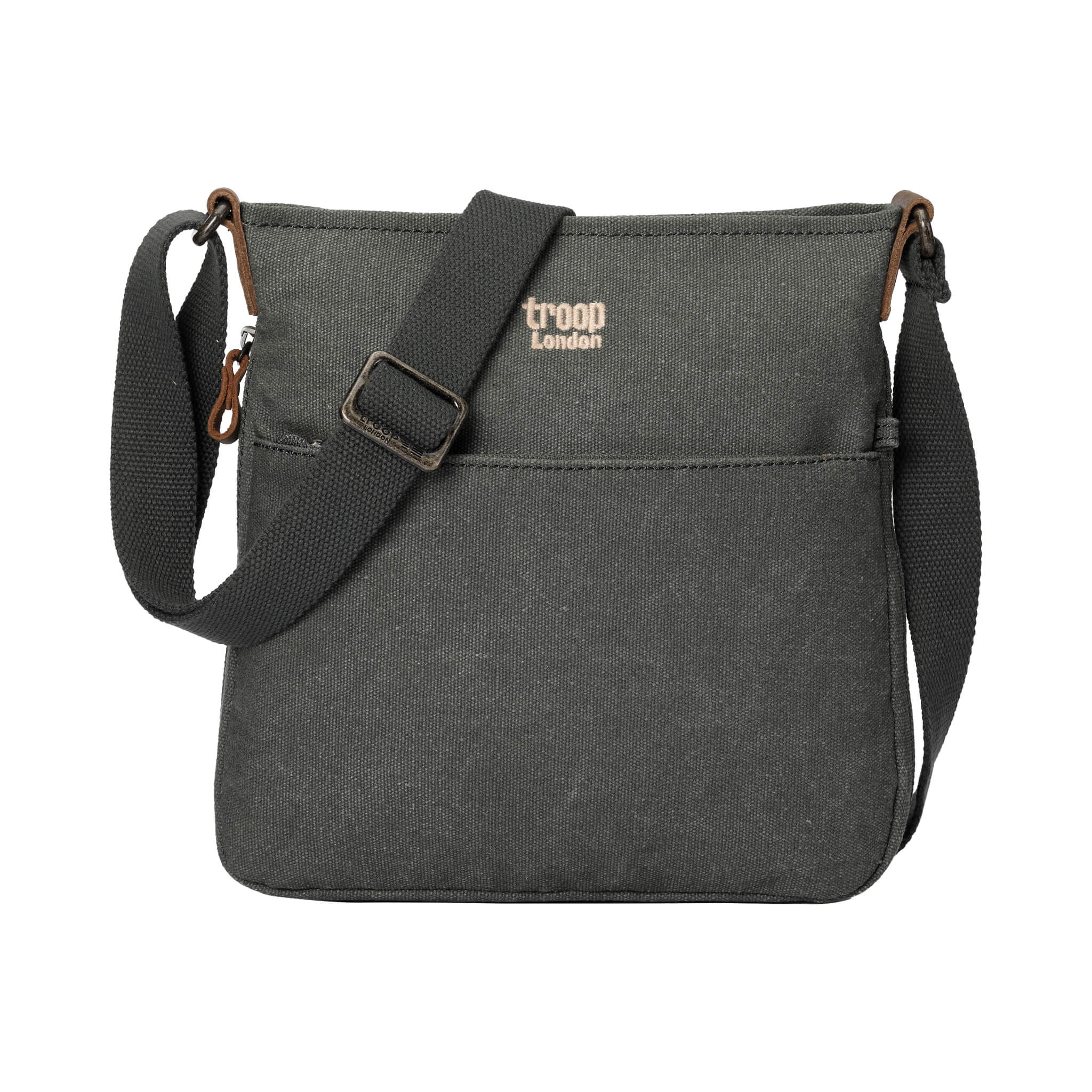 Troop London Classic Canvas Crossbody Bag for Men & Women - Stylish & Durable Shoulder Bag for Travel, Work & Everyday Use