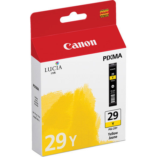Canon PGI 29 Yellow Ink Cartridge for Pixma PRO 1 Printer - High-Quality Photo Printing for Professional Photographers & Artists