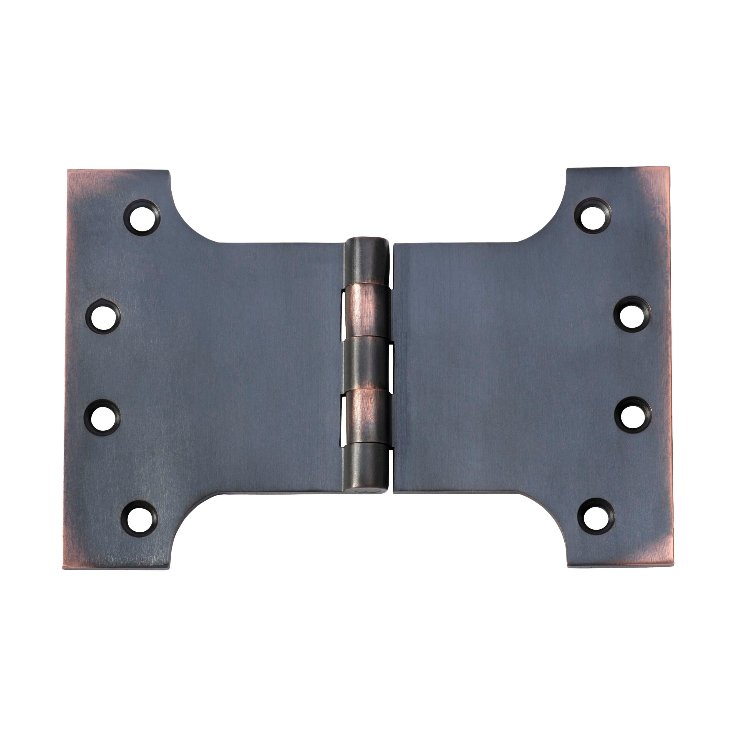 Antique Copper Parliament Hinge 100mm x 150mm (H100xW150) - Vintage Cabinet & Furniture Hardware for Doors, Windows, and Restoration Projects