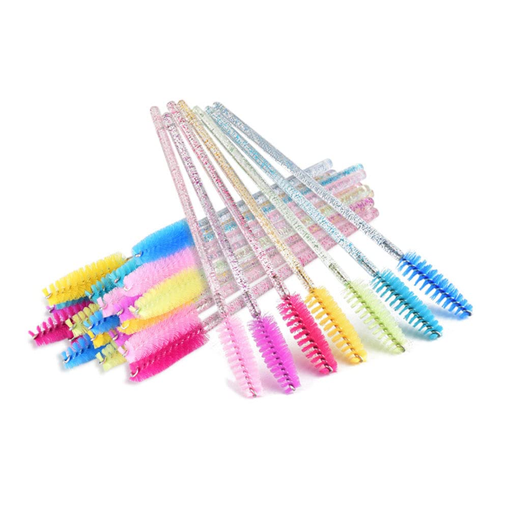 50 PCS Purple Eyelash Mascara Brushes - Professional Makeup Applicator Wands for False Lashes & Extensions - Perfect for Salon, Home Use & Travel Makeup Kits