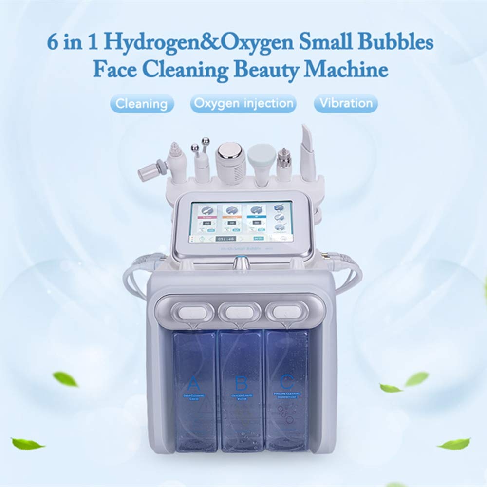 Professional 6-in-1 Diamond Microdermabrasion Machine for Skin Cleaning, Hydro Dermabrasion & Hydra Facial Massage | Pore Cleaner & Rejuvenation | Perfect for Spa, Salon & At-Home Skincare Treatments