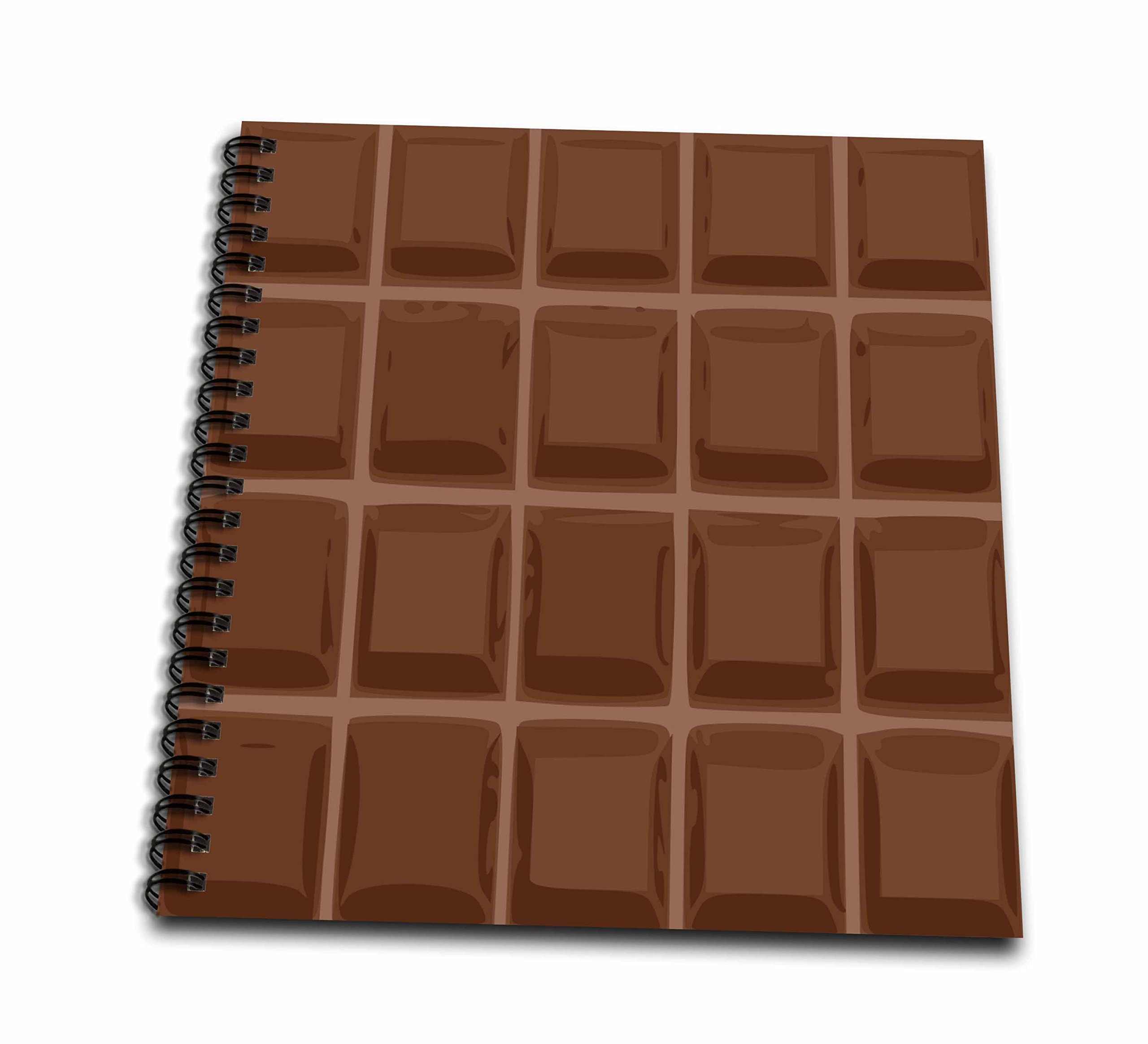 Funny Chocolate Bar Design Book for Chocoholics - 12x12 Inch Memory Scrapbook for Sweet Treat Lovers