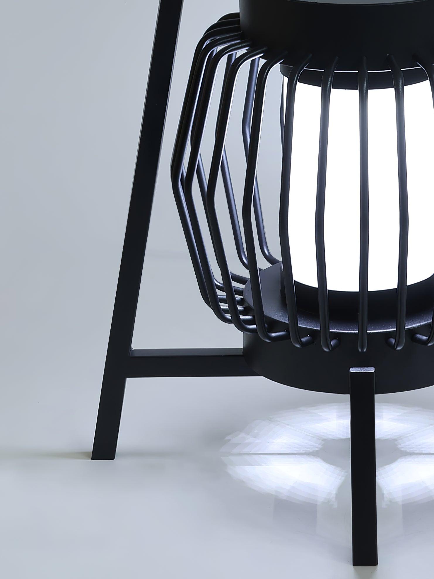 Gray Outdoor Table Lamp - Waterproof & Durable for Patio, Garden, Deck Lighting - Perfect for Backyard, Porch, and Poolside Decor