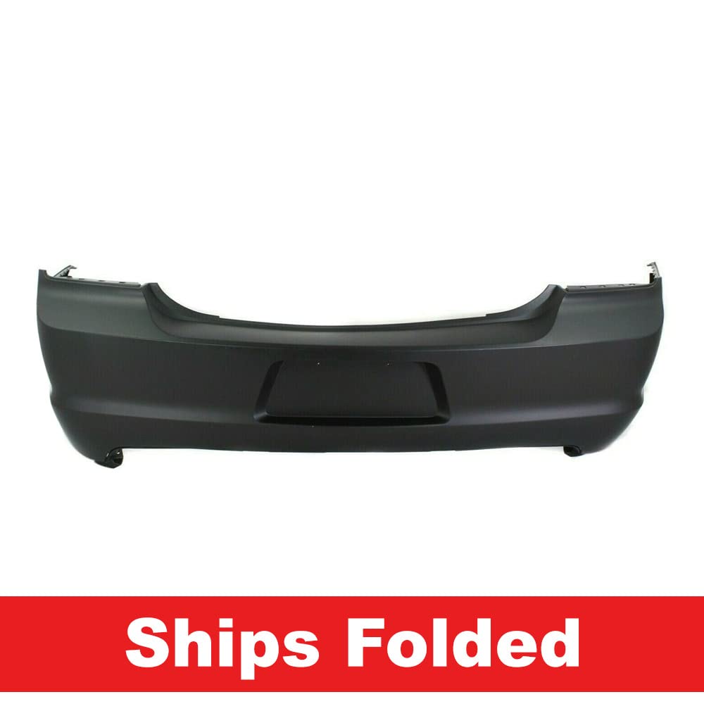 Primed Rear Bumper Cover for 2011-2014 Dodge Charger | OEM 68092608AB & CH1100962 Replacement | Perfect for Collision Repair & Car Restoration Projects