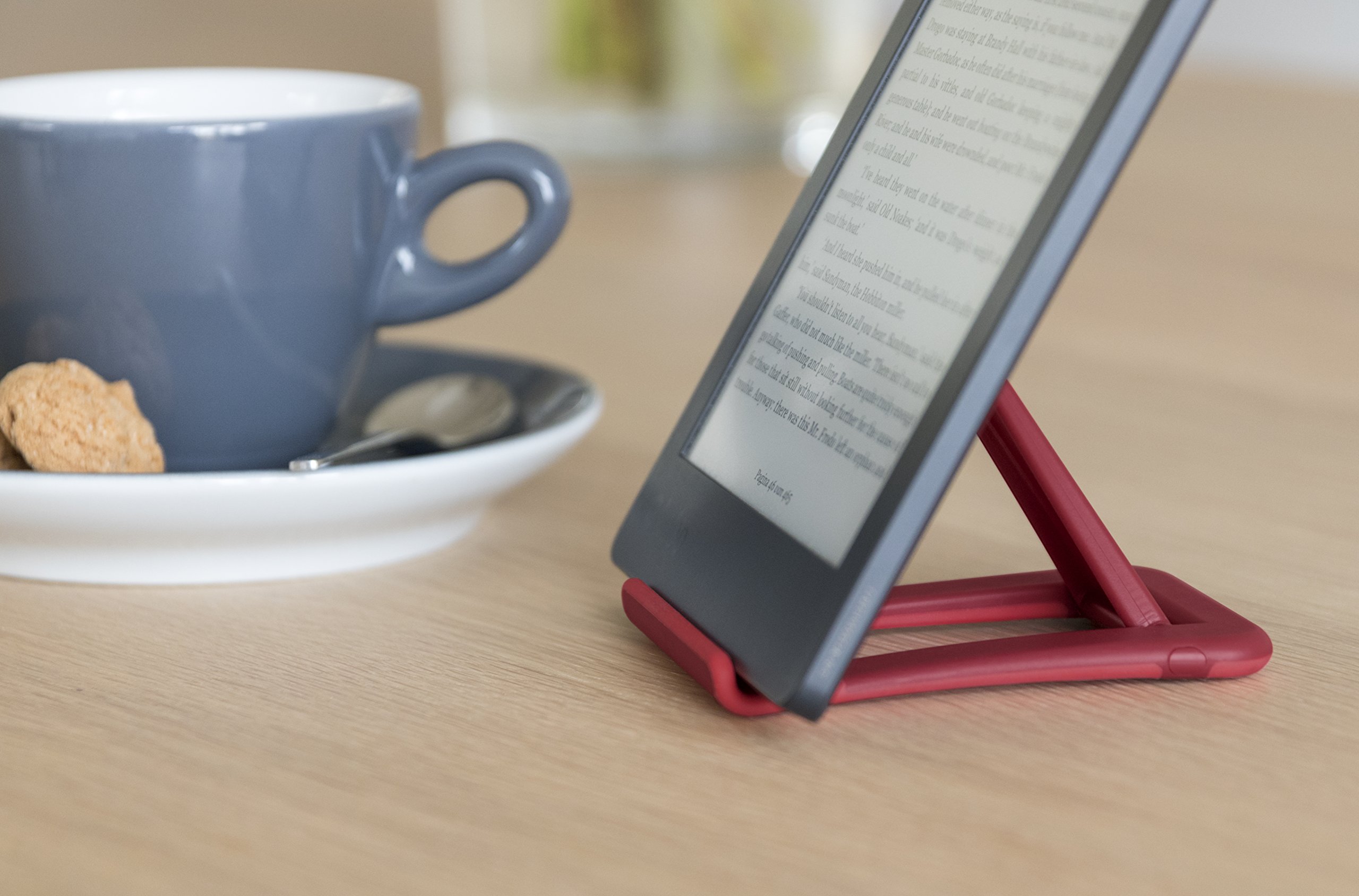 Bobino PHSTAST Adjustable Phone Stand Holder - Slate Gray for Desk, Table, Watching Videos & Hands-Free Calling