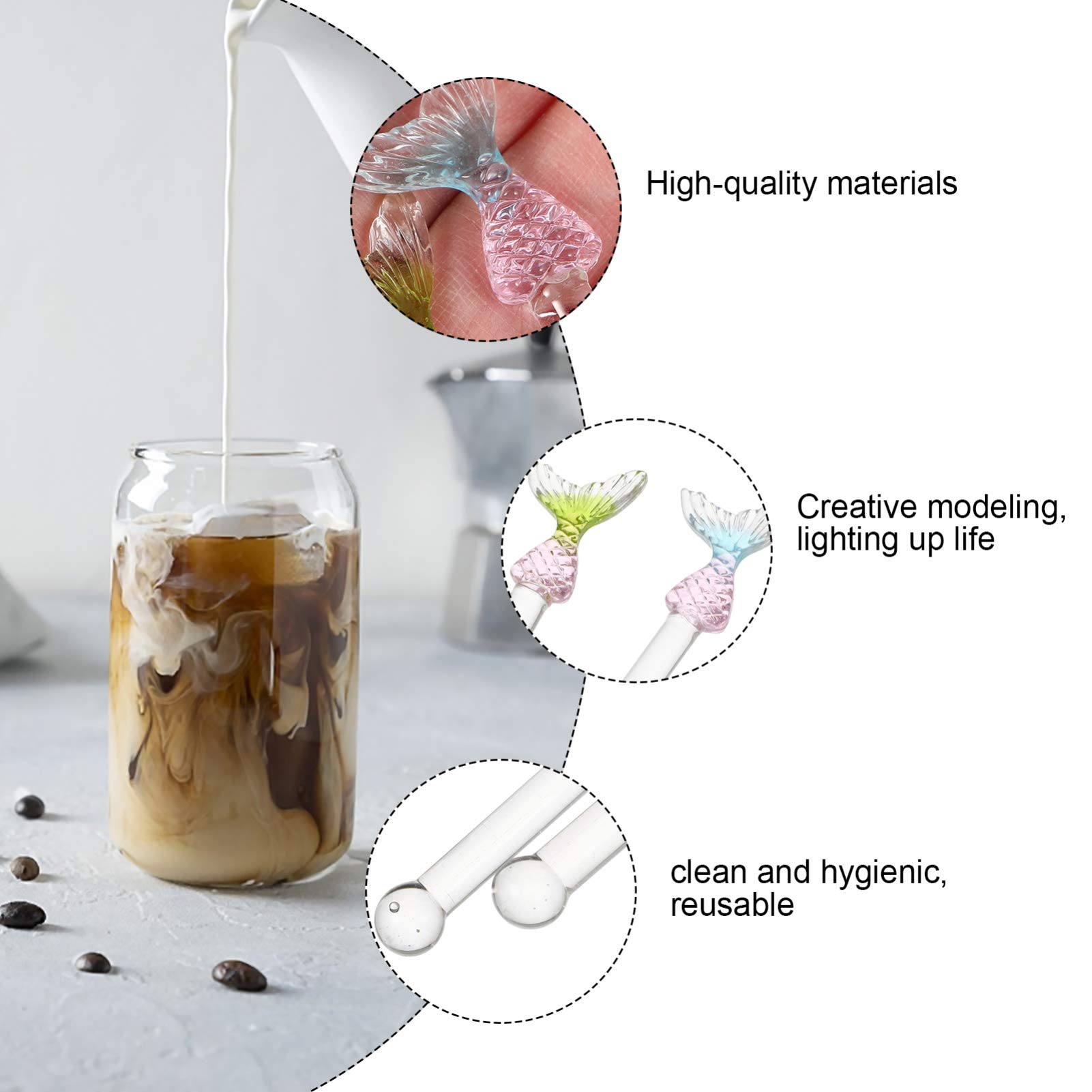 Hemoton 2-Piece Stainless Steel Cocktail Stirrers - Swizzle Sticks for Mixing Drinks, Beverage Decor, Old Fashioned Cocktails - Perfect for Home Bars, Parties & Mixology Enthusiasts