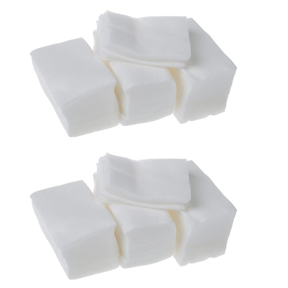 CRAKES 640-Piece White Rectangular Cotton Pads for Makeup Removal, Face Cleansing & Nail Polish - Soft Reusable Cosmetic Pads for Skincare, Baby Care & Travel Essentials
