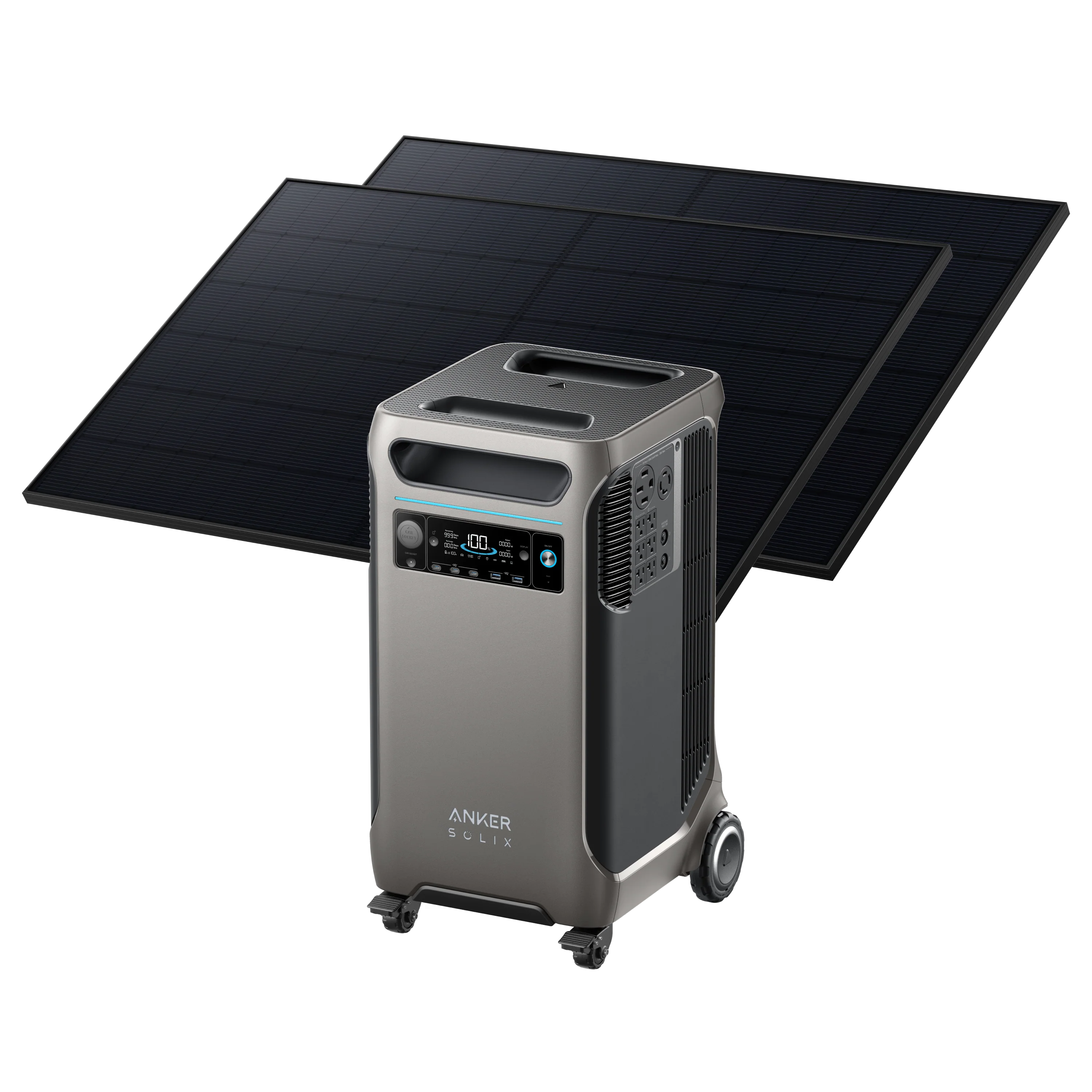 Anker F3800 Portable Power Station - 3,840Wh 6,000W Solar Generator with 1,600W Solar Input | Custom Solar Kit Bundle Options | 5-Year Warranty | Ideal for Home Backup, RV Camping & Outdoor Adventures