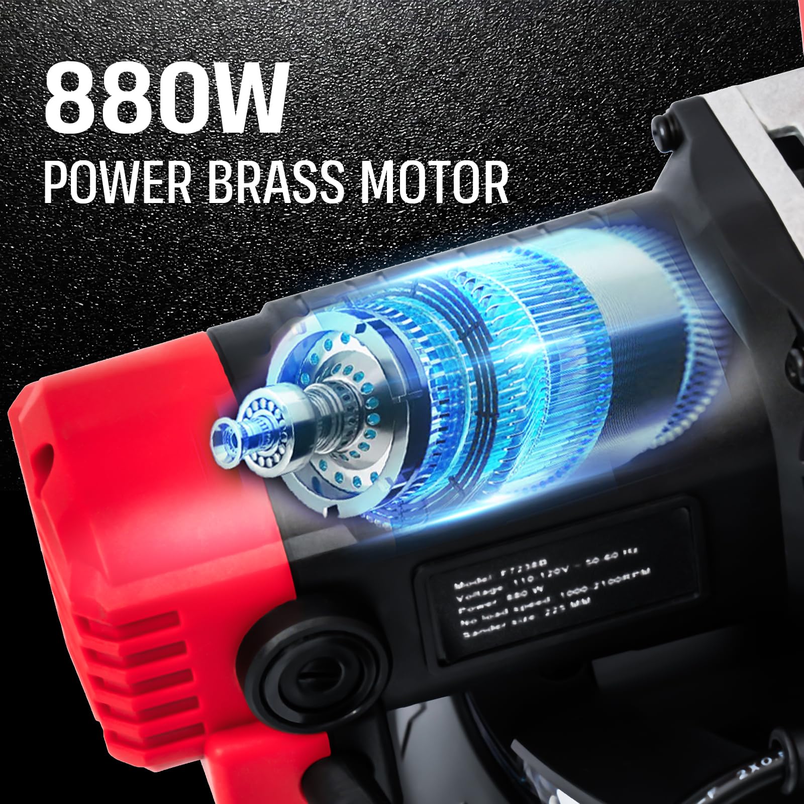 880W Electric Drywall Sander with Vacuum Dust Collection - Blackcube Popcorn Ceiling Removal Tool, 5 Variable Speed (1000-2100 RPM), LED Lights & 14 Sanding Discs - Perfect for Drywall Repair, Ceiling Texturing and DIY Home Renovation Projects