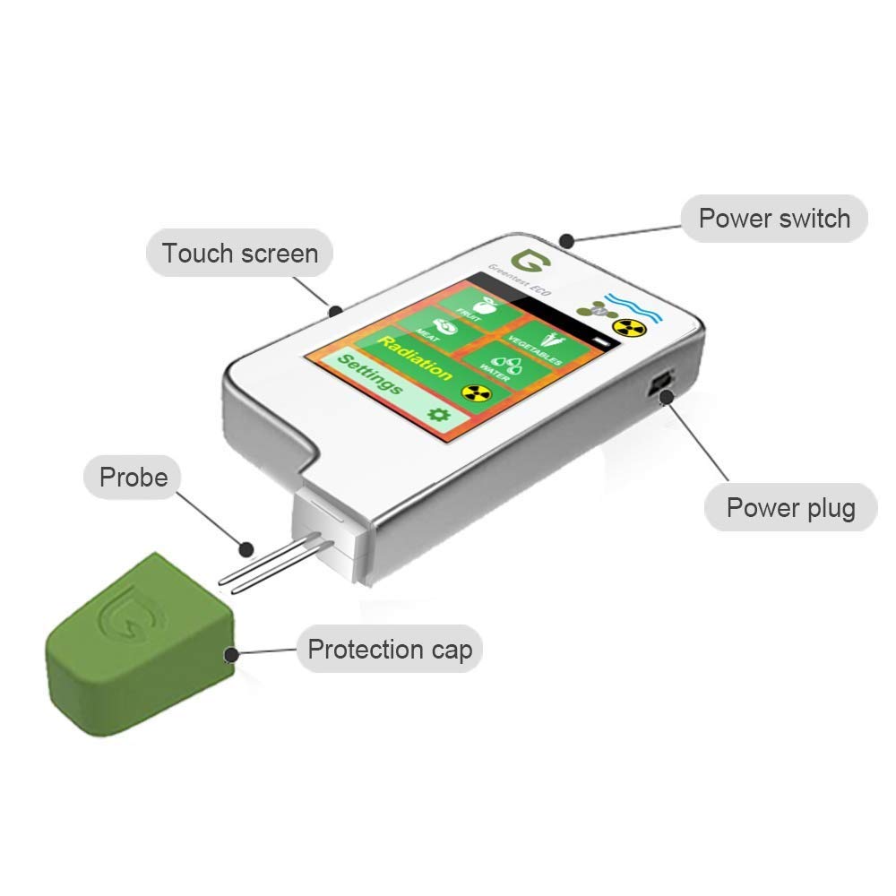 Greentest High Accuracy Food Detector - Nitrate Tester for Fruits & Vegetables | Version 2 White | Check Food Safety for Home, Restaurant & Organic Farming