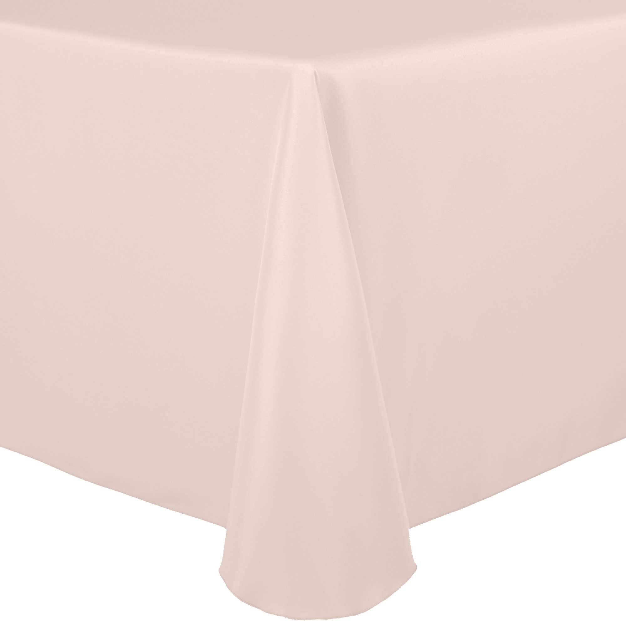 10 Pack 60 x 102 Inch Oval Polyester Tablecloth - Wrinkle Resistant & Stain Resistant Linen Table Cover for Dining, Wedding, Party & Event Decor (Ice Peach Color)