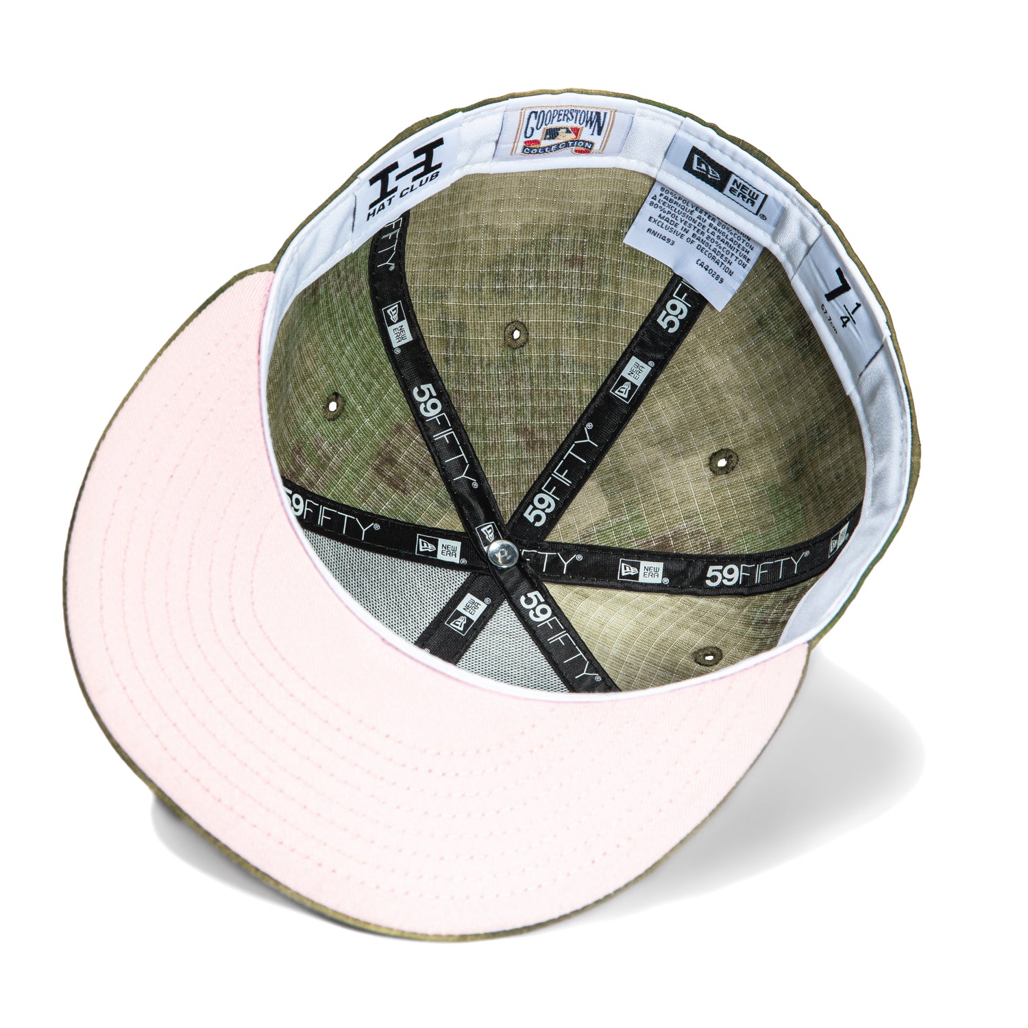 New Era 59Fifty Los Angeles Dodgers 50th Anniversary Camo Baseball Cap with Stadium Patch - Water Color Camouflage Design for Men's Fashion & Sports Fans