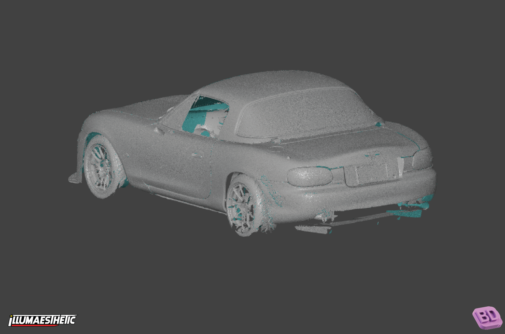 Mazda Miata NB 3D Scan Model 1998-2005 - Perfect for 3D Printing, Car Restoration & Virtual Design Projects
