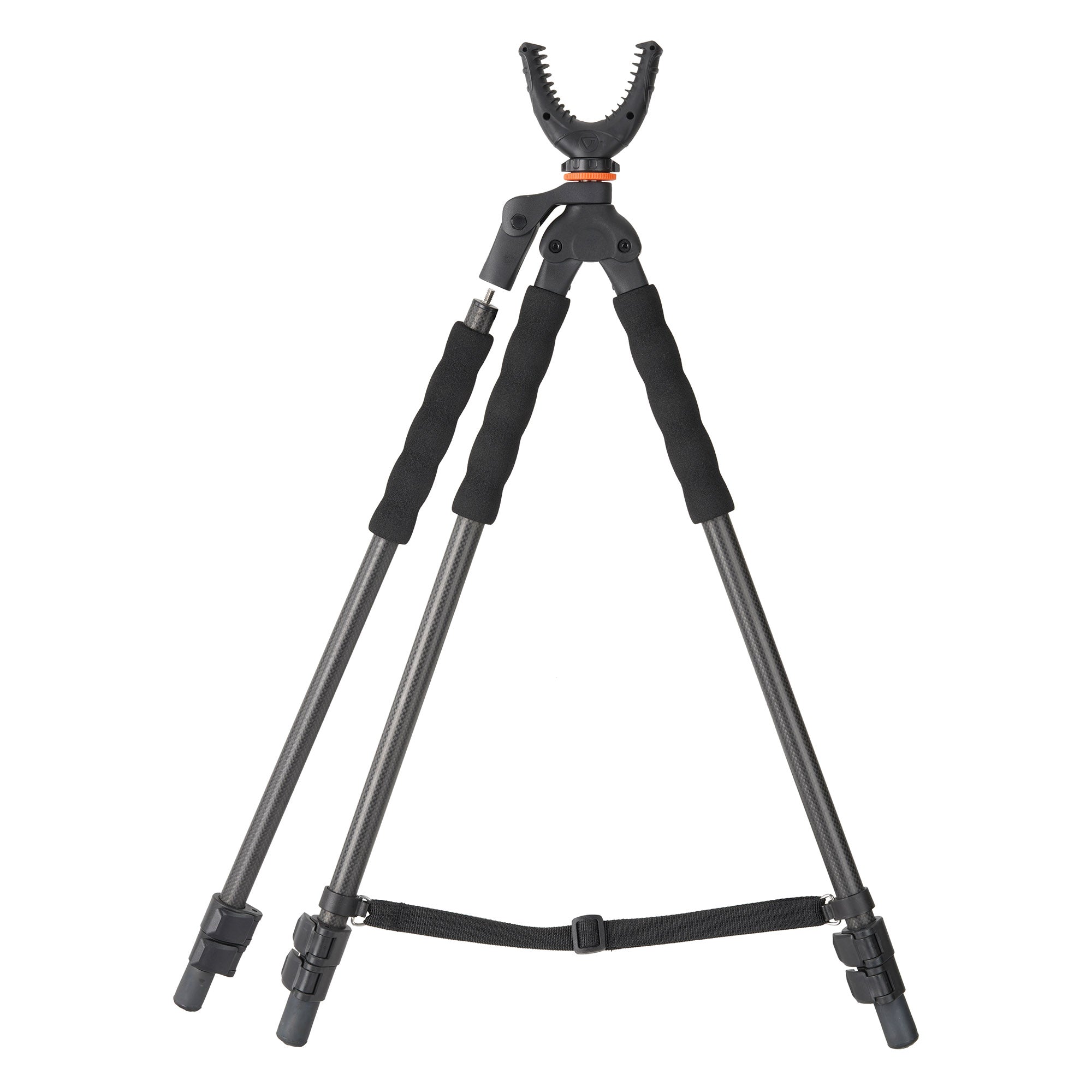 Quest T62CU Carbon Fiber Compact Shooting Tripod, Bipod & Monopod Combo with U Yoke - Lightweight Portable for Hunting, Photography & Outdoor Adventures