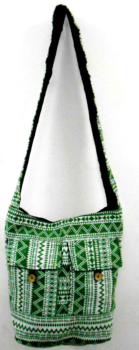 Stylish Multi-Color Cotton Woven Handmade Crossbody Bag for Women - Boho Hippie Shoulder Sling Purse - Perfect for Festivals, Travel & Everyday Use