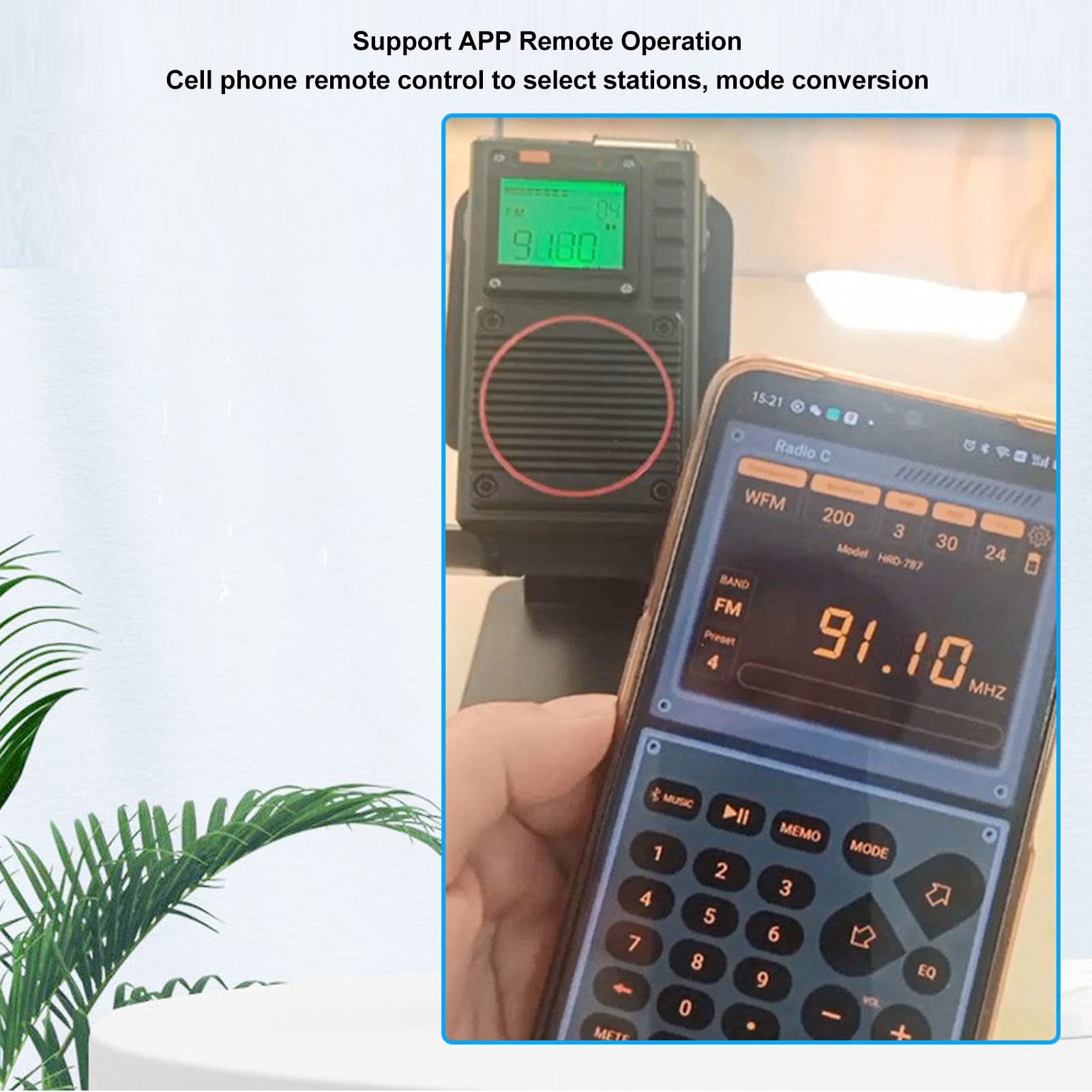 Portable Retro FM/VHF/AM/SW/WB Radio Receiver with Bluetooth, MP3 Playback, Rechargeable Battery & Flashlight - Perfect for Camping, Emergencies, and Outdoor Adventures