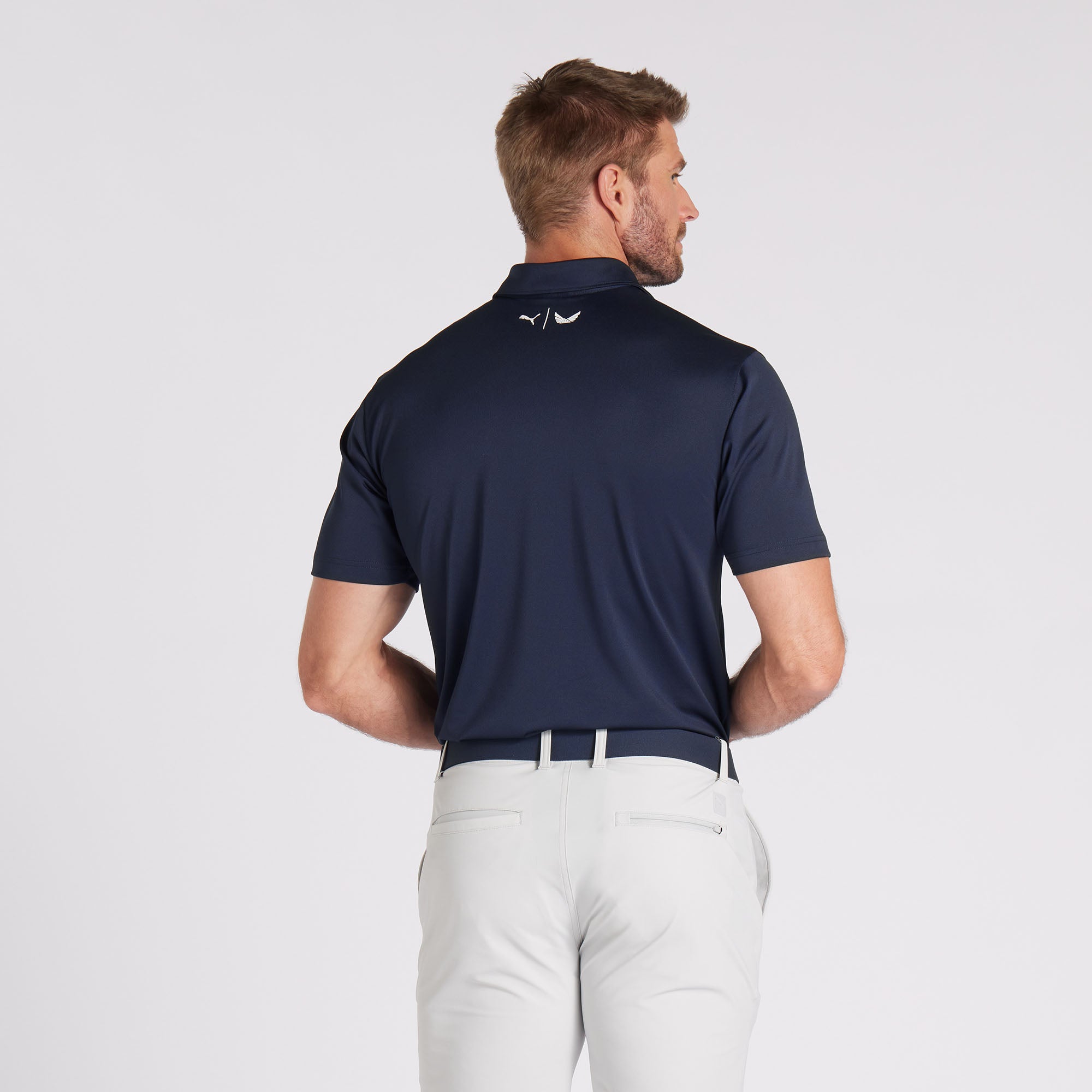 Volition Eagle Golf Polo Shirt for Men - Moisture Wicking, UV Protection & Breathable Performance Golf Shirt - Perfect for Golfing, Casual Wear & Outdoor Activities